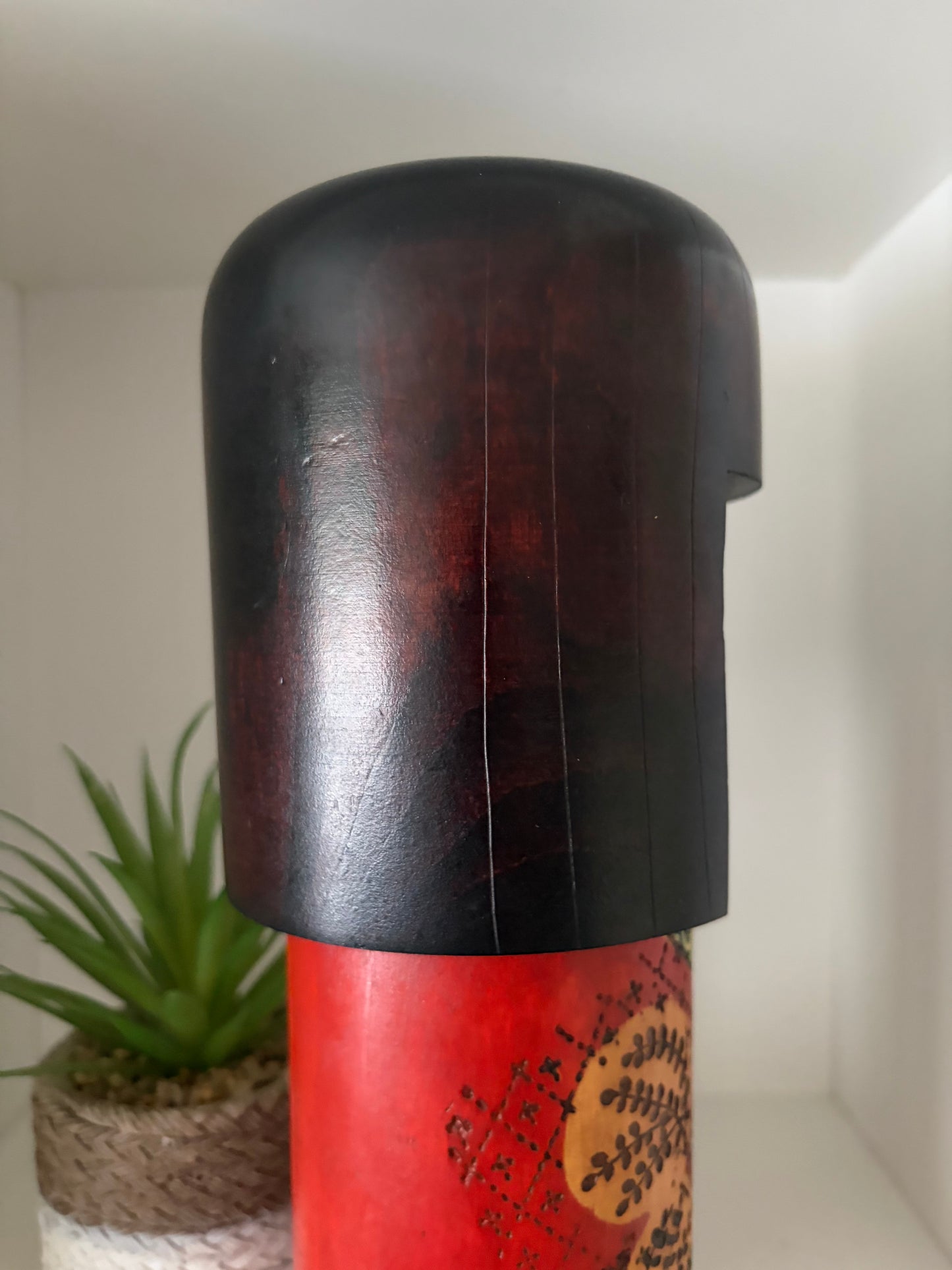 Big Vintage Gumma Kokeshi By Kazuo Takamizawa (1927-)