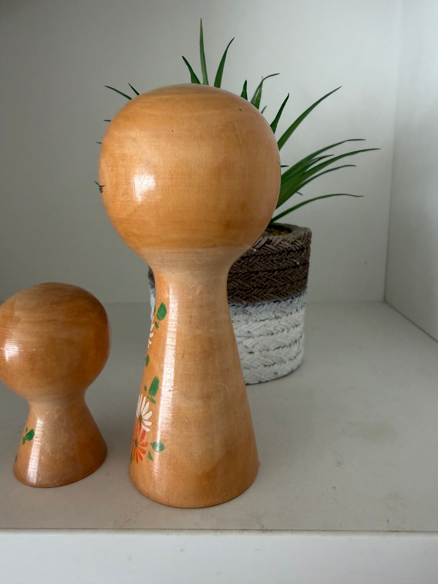 Vintage Sosaku kokeshi by Yajima Suiho (1915-) Mother and child