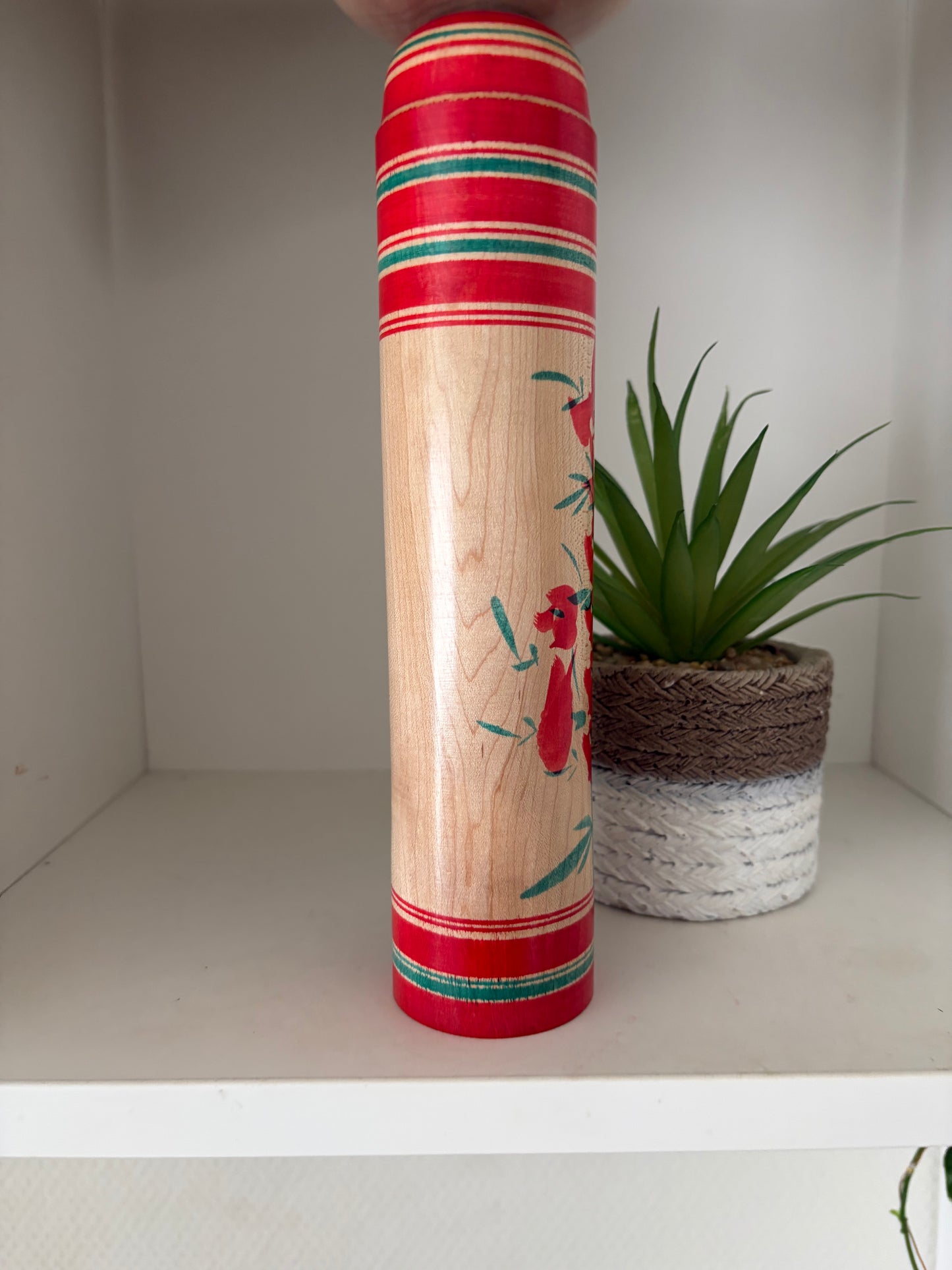 Vintage traditional Yamagata kokeshi by Seijiro Kobayashi (1926-)