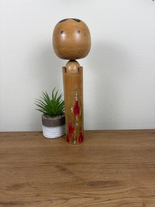 Rare vintage Sosaku kokeshi by Aida Seiho (Harumine) (1926-1998)