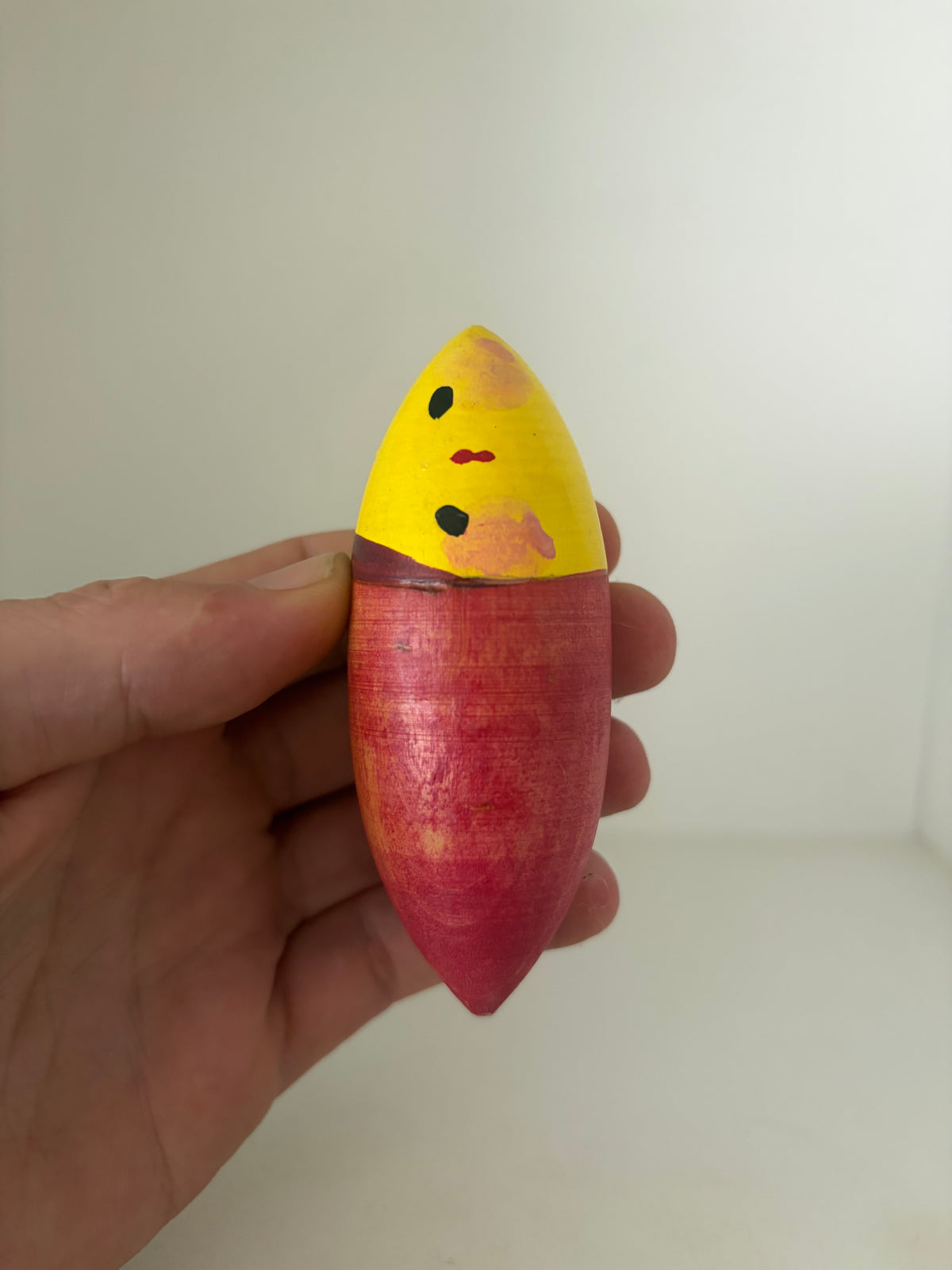 Rare vintage mix of vegetables kokeshi by Hiroe Fukushima