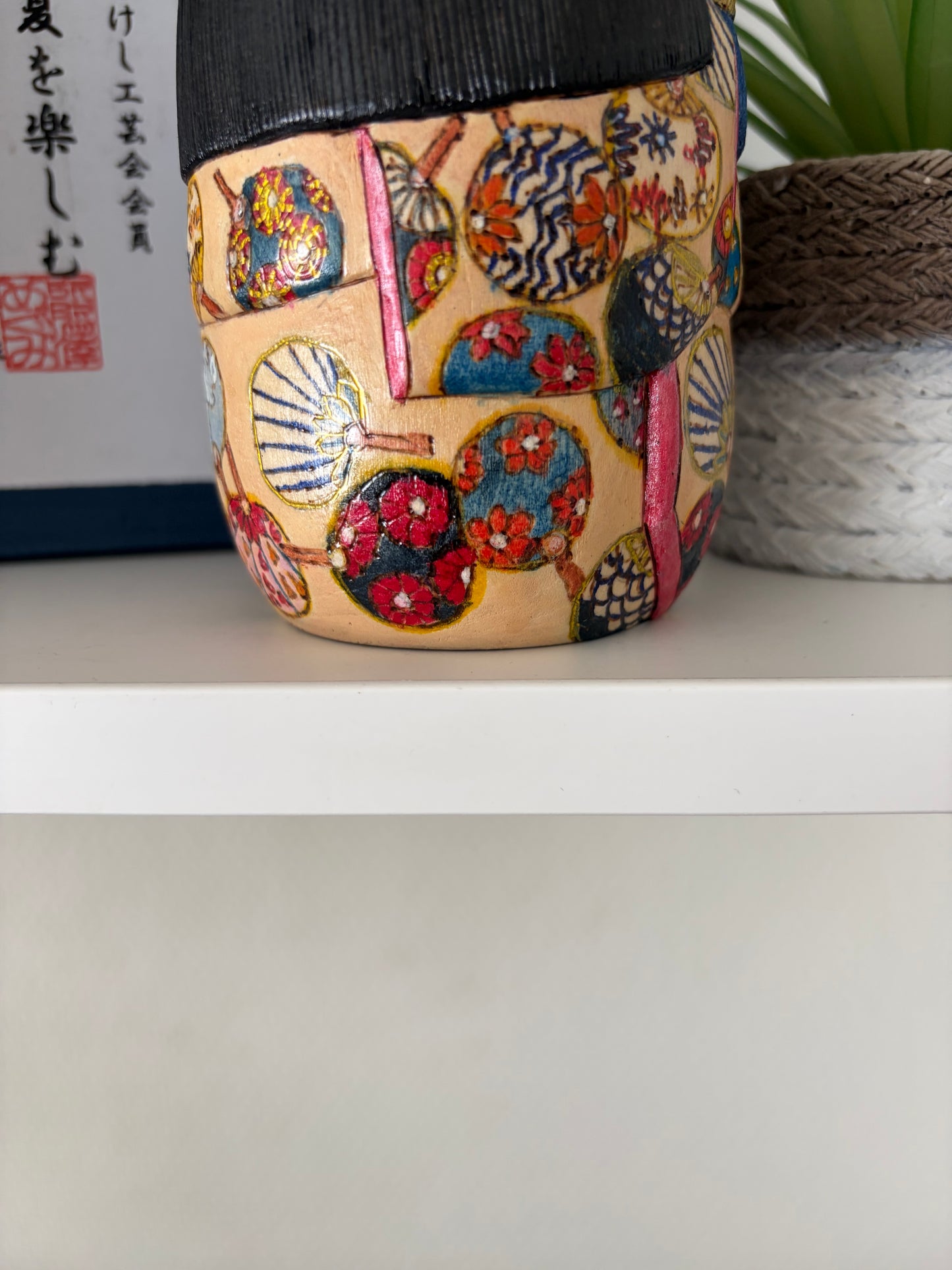 One off a kind Sosaku kokeshi by Megumi Nozawa