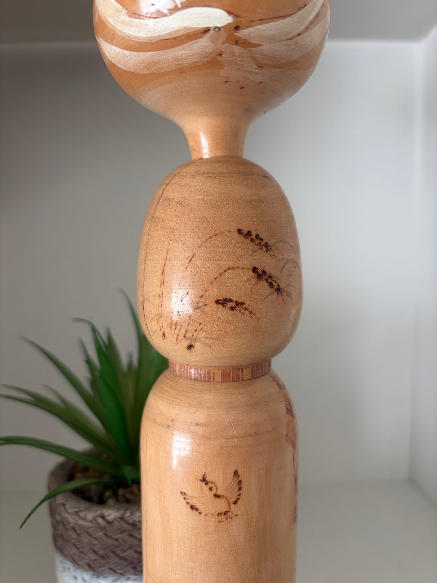Vintage Sosaku kokeshi by Kishi Sadao