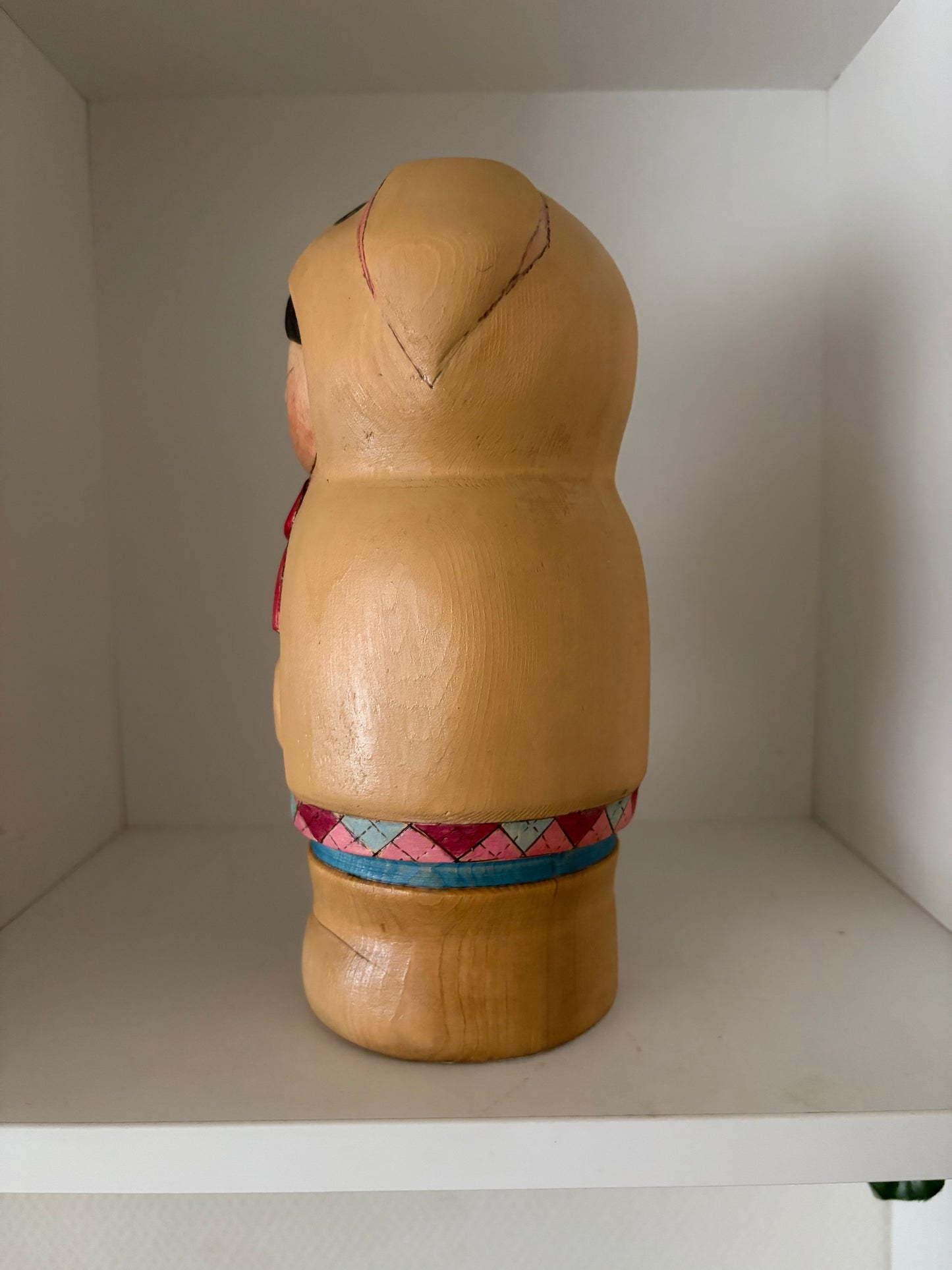 Modern Sosaku kokeshi by Yuko Yamazaki is part of her Easter Series - With box