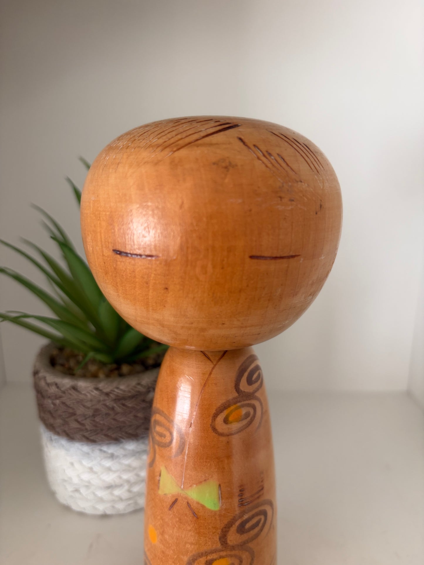 Rare vintage Sosaku kokeshi by Yuji Kawase (1938-)