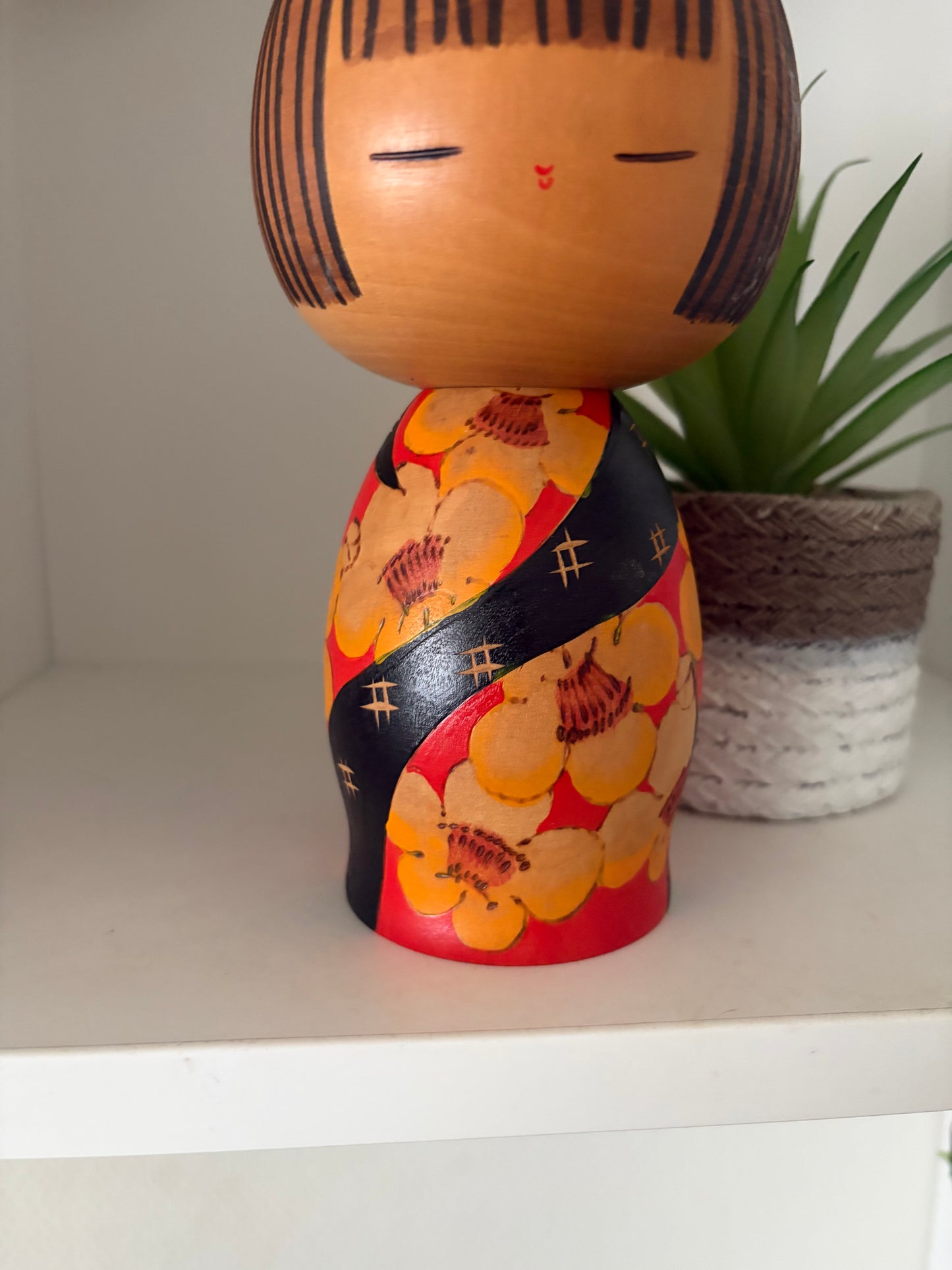 Rare vintage Sosaku kokeshi by Yuji Kawase (1938-)