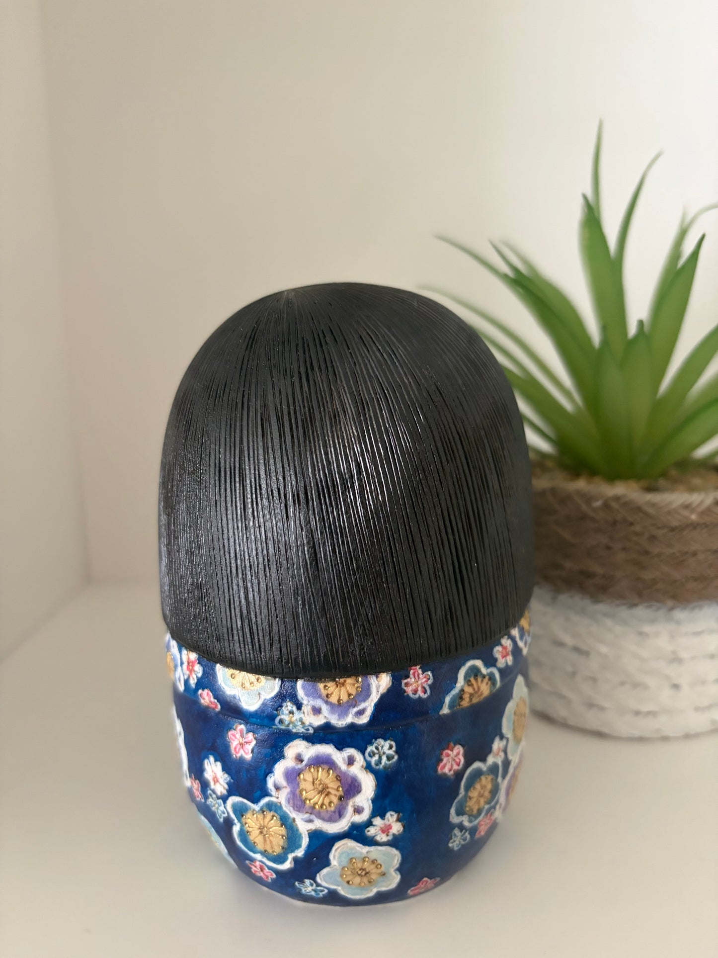 One off a kind kokeshi by Megumi Nozawa