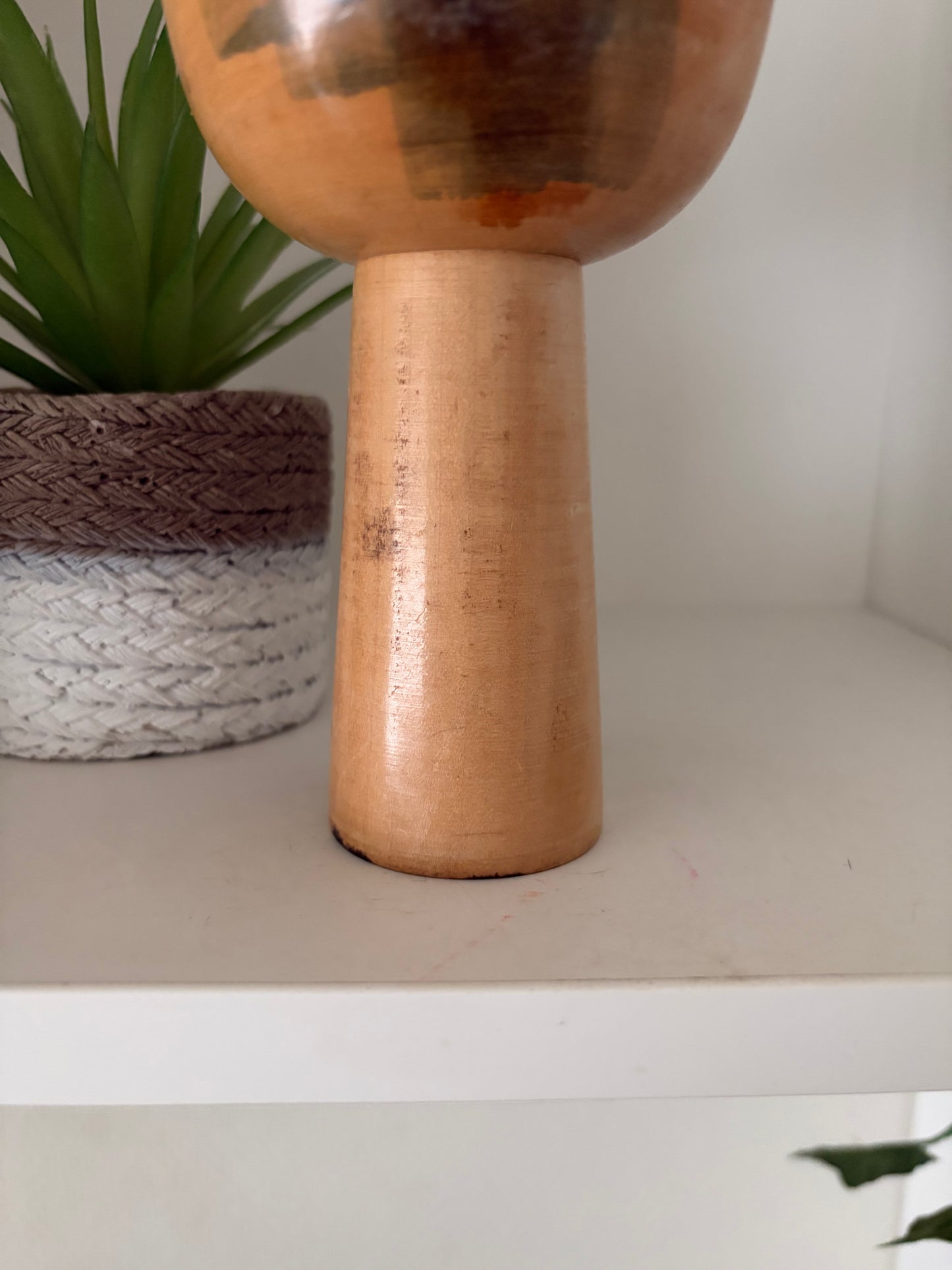 Rare Vintage Creative Kokeshi by renowned artisan Ikuyoshi Yokozuka - Mother and child