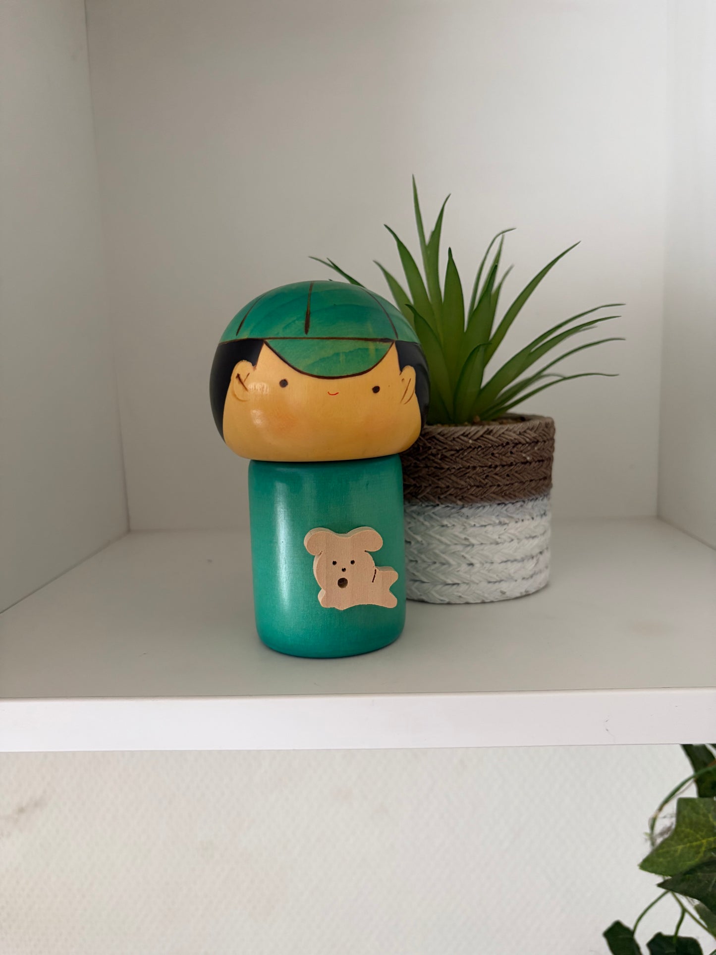 Rare vintage sosaku kokeshi by Usaburo