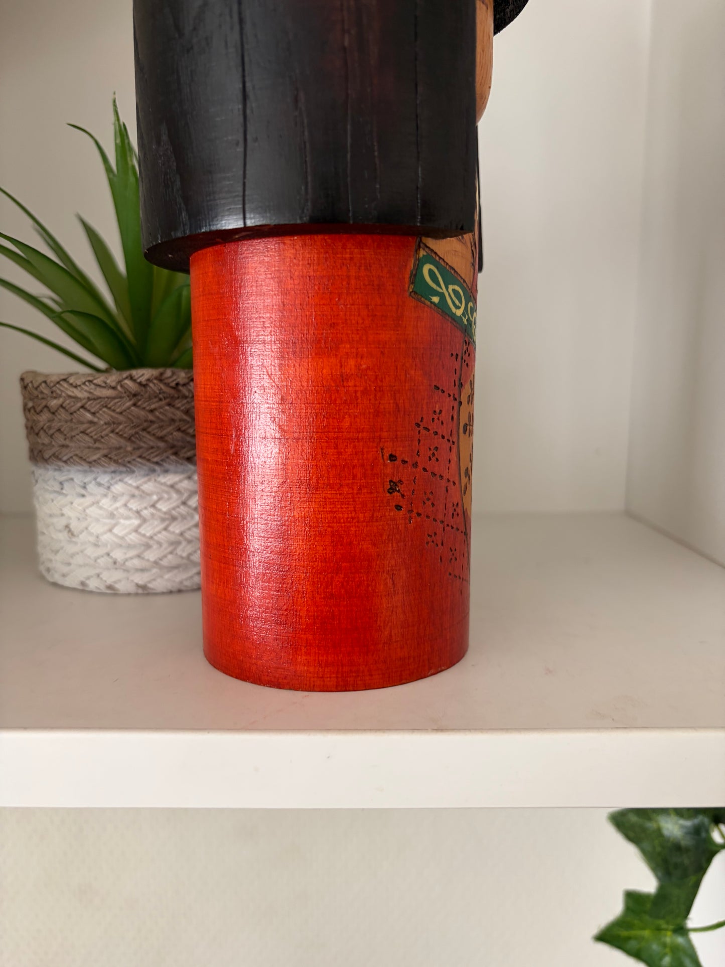 Vintage Gumma kokeshi by Kazuo Takamizawa (1927-)