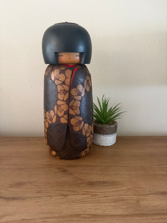Rare vintage Gumma kokeshi by Inosuke Kobayashi (1931-)