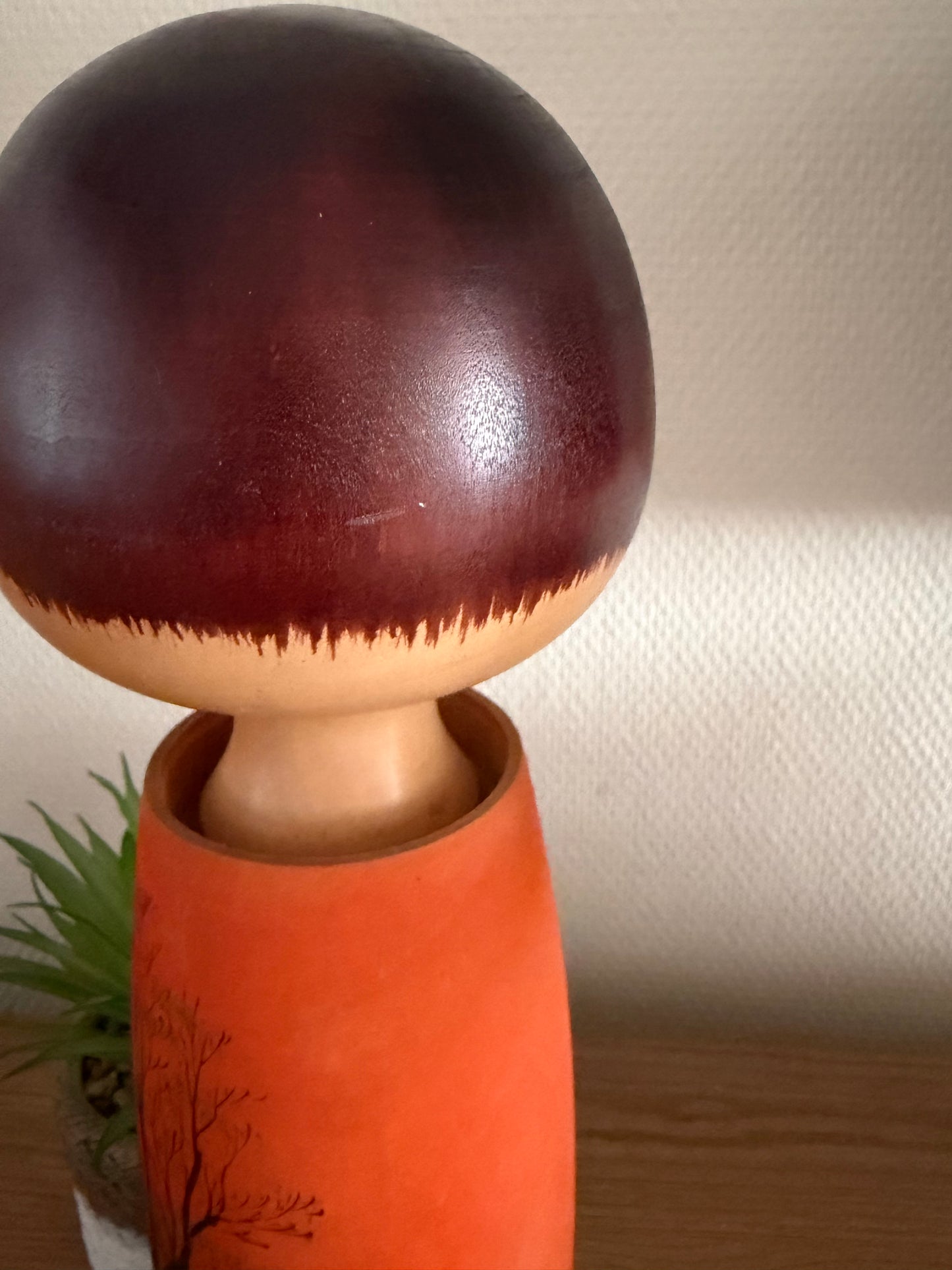 Exclusive vintage Sosaku kokeshi by Aoki Ryoka (1931-)