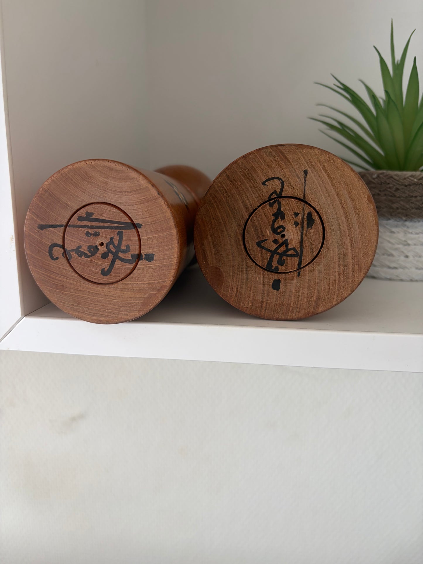 Vintage Husband and Wife kokeshi by Kiyohara Takao