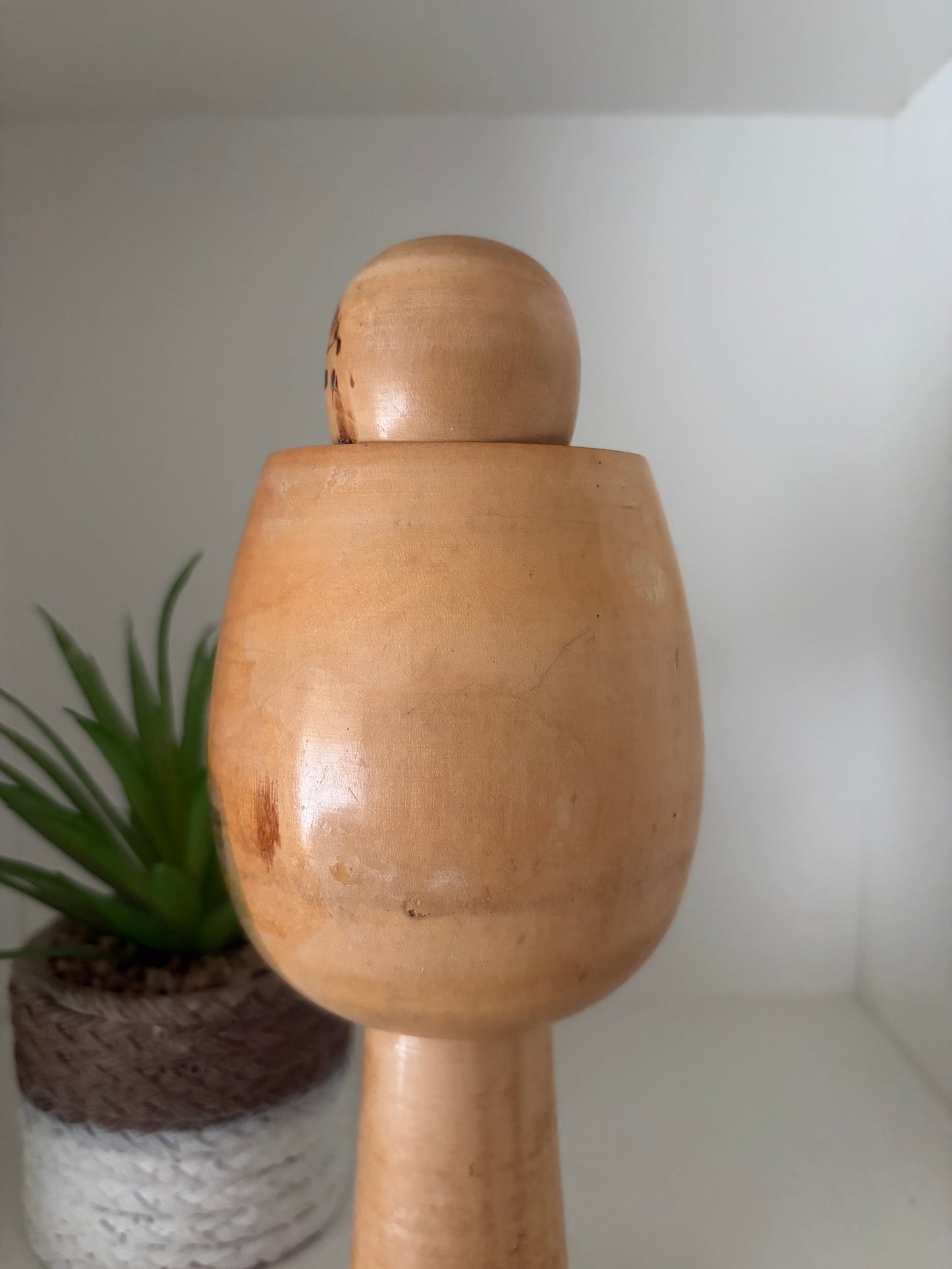 Rare Vintage Creative Kokeshi by renowned artisan Ikuyoshi Yokozuka - Mother and child