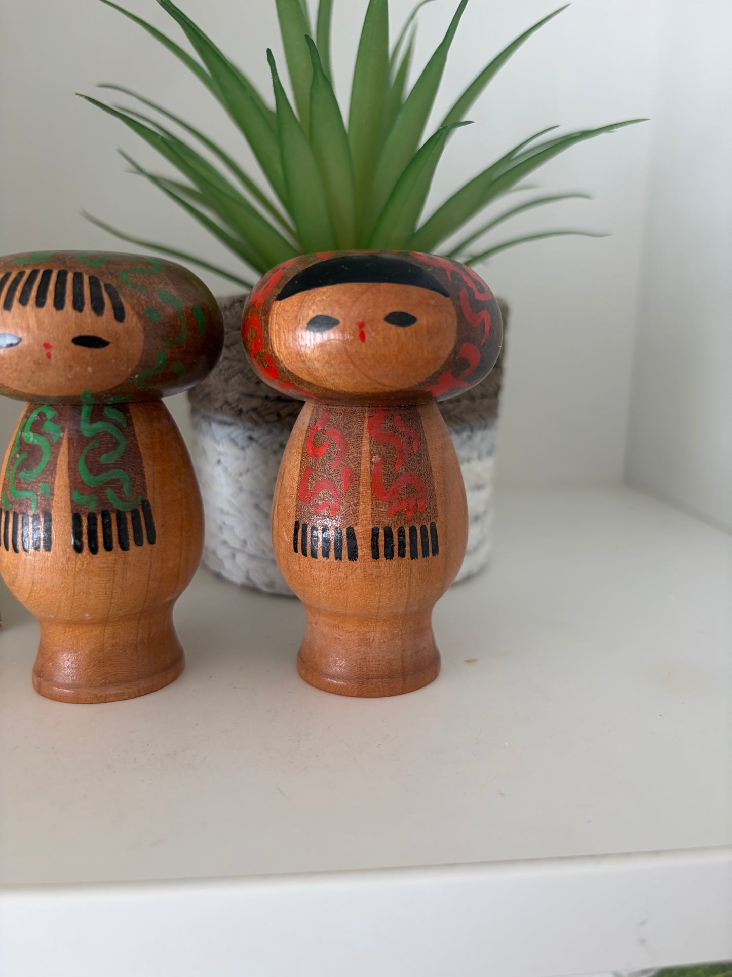 Vintage set Sosaku kokeshi by Kato Masami (1925-)