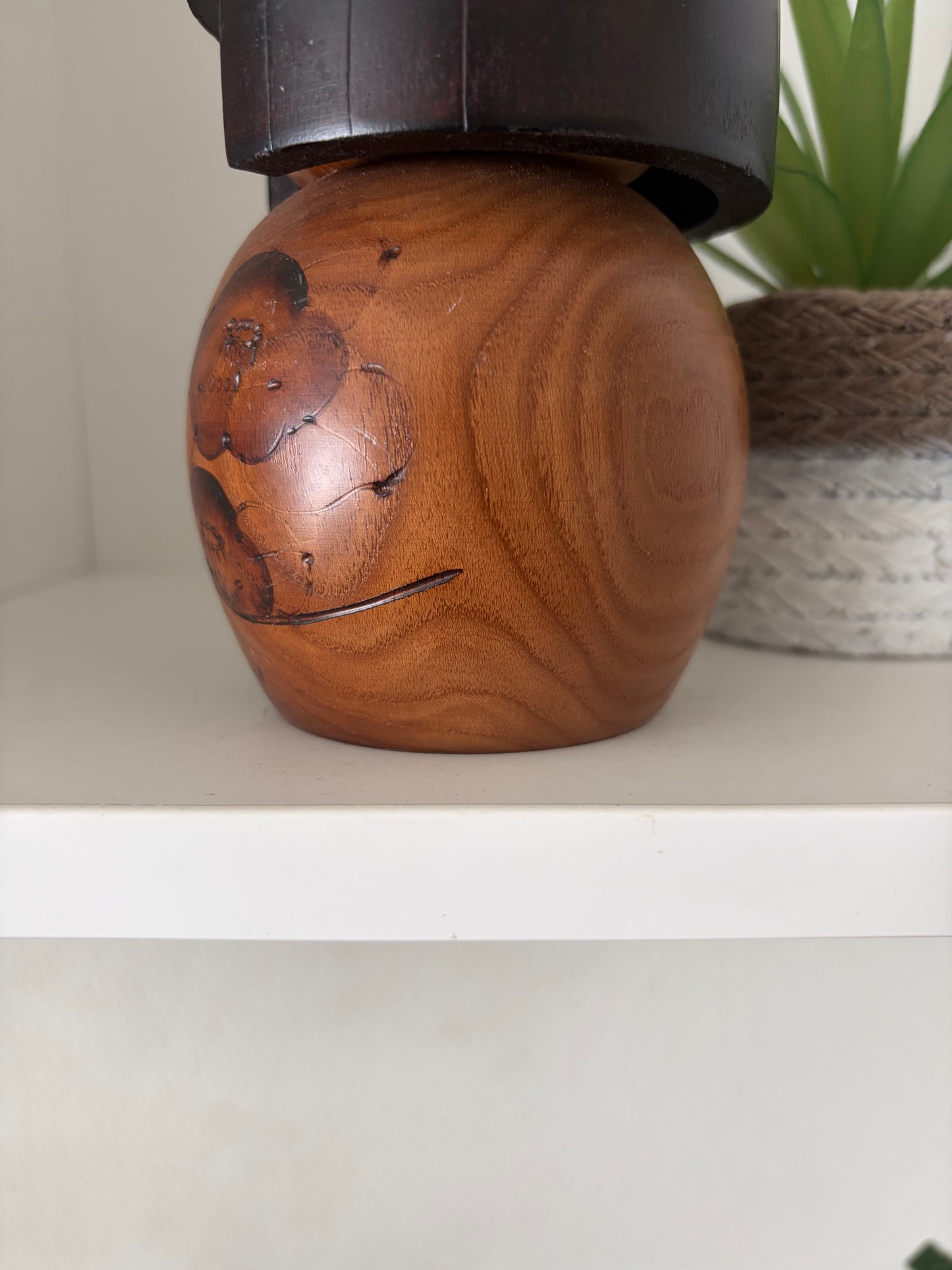 Vintage Gumma kokeshi by Kazuo Takamizawa (1927-)