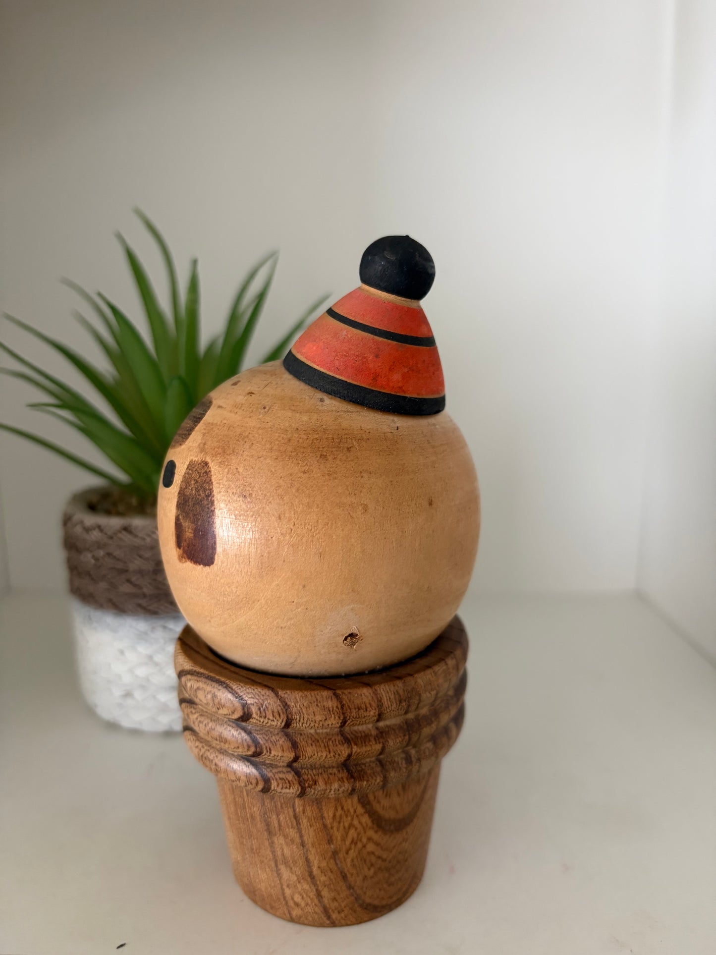Rare Vintage Creative Kokeshi by renowned artisan Ikuyoshi Yokozuka