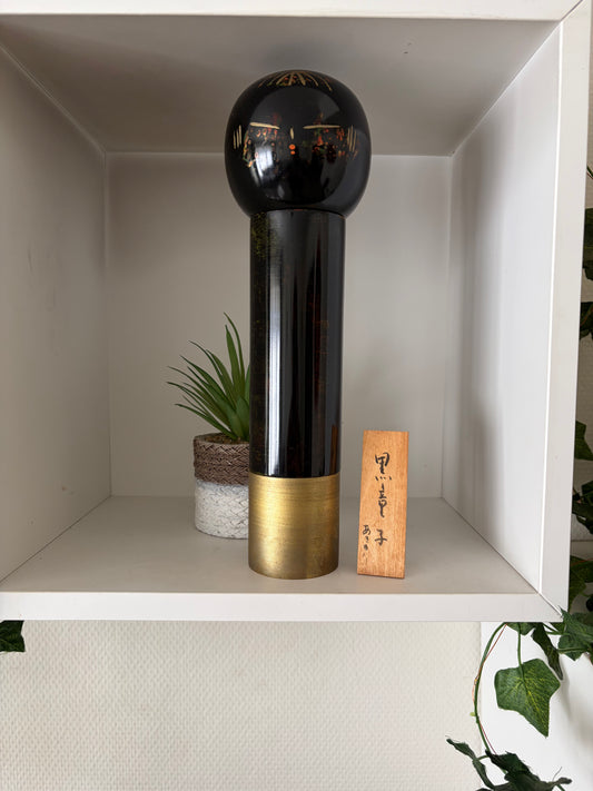 Exclusive Vintage Sosaku kokeshi Akinori Takahashi (1957-)