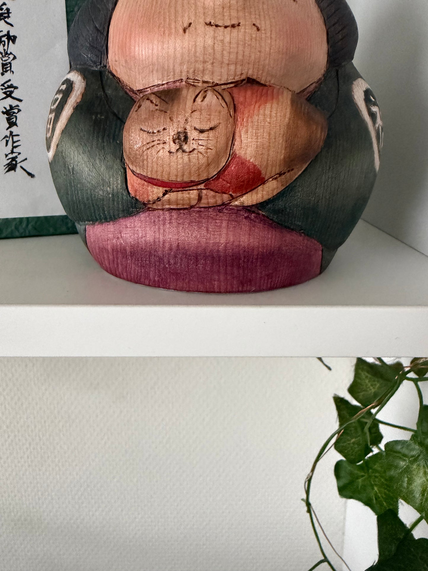 One of a kind kokeshi by Yuko Yamazaki- With box