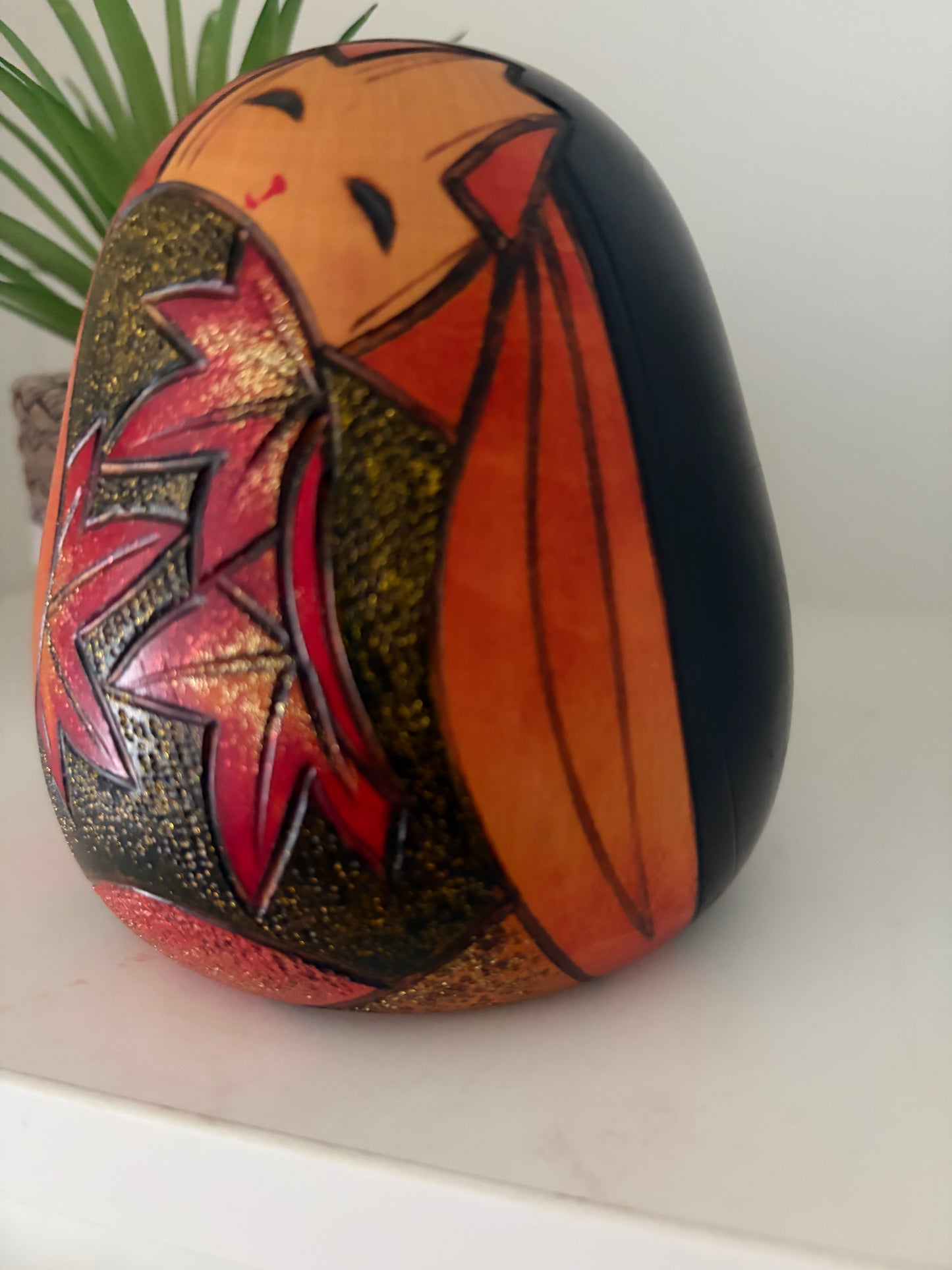 Beautiful vintage creative Kokeshi by Toshio Sekiguchi (1947-)