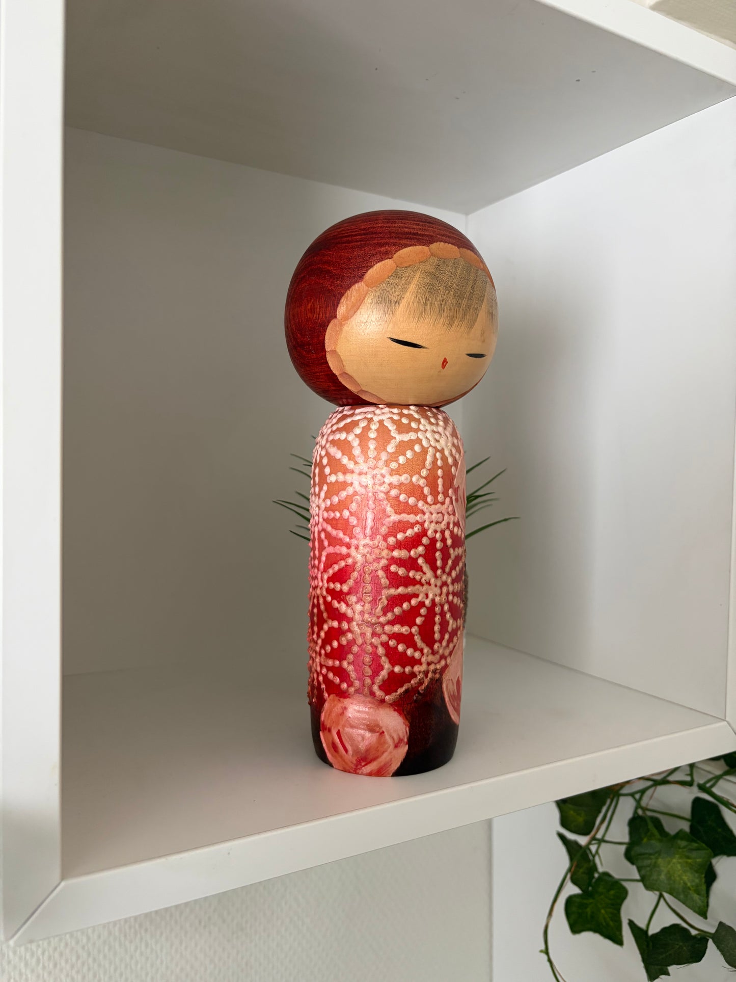 Vintage Sosaku Kokeshi entitled “Kanako - Flower Girl” by Watanabe Masao (1917-2007)
