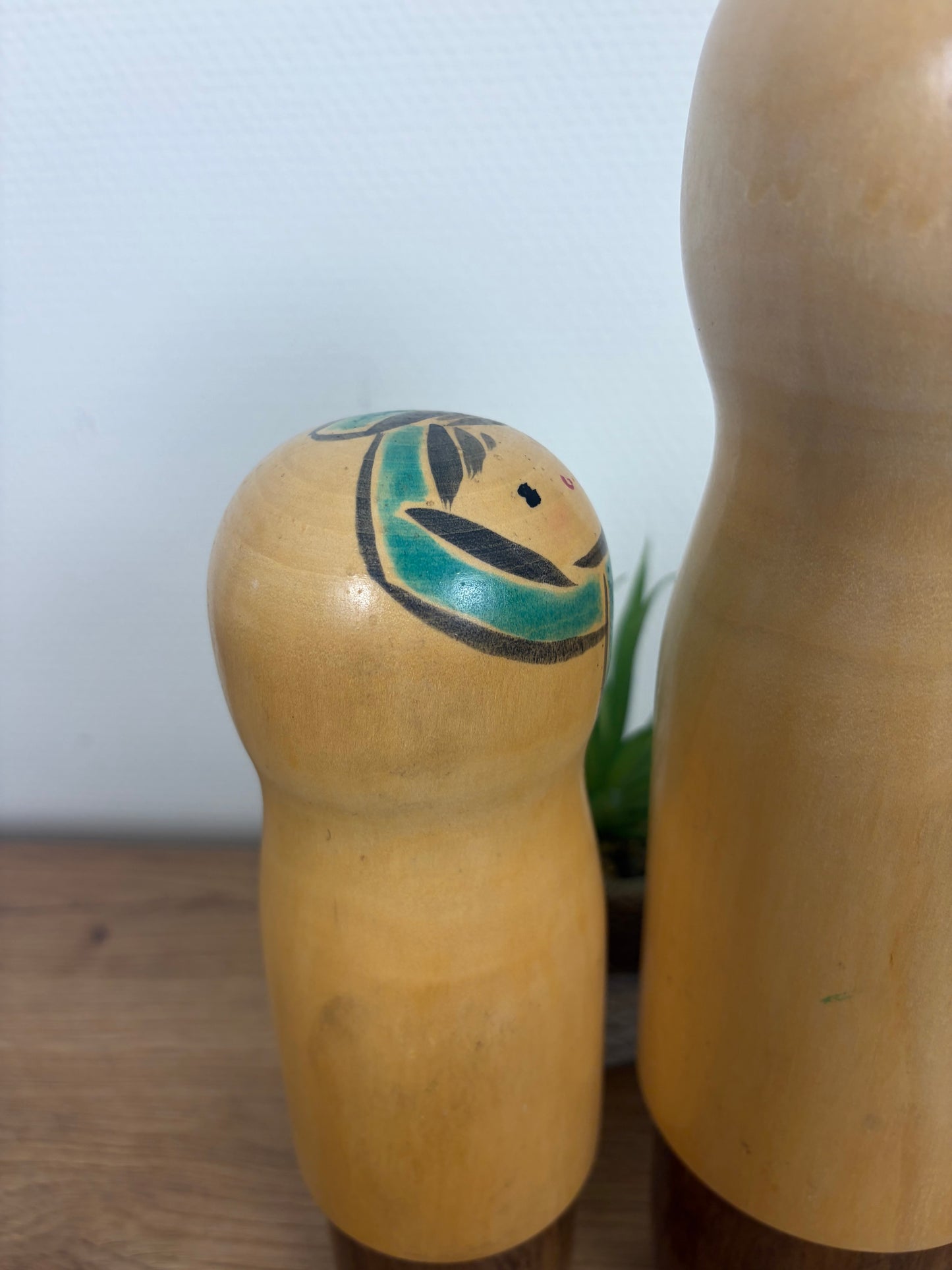 Rare set of Sosaku kokeshi by Kaganuma Masayuki - Mother and child