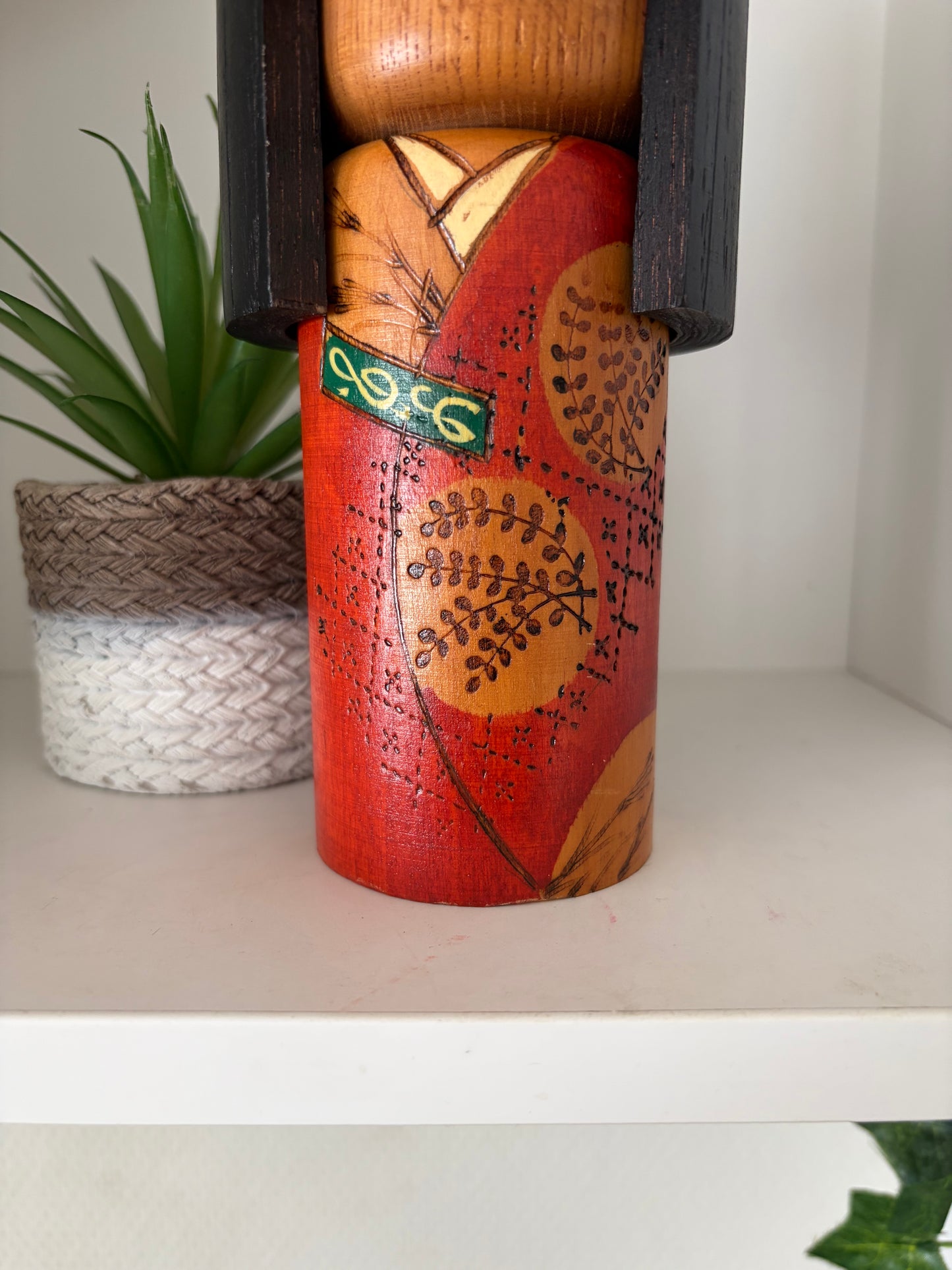 Vintage Gumma kokeshi by Kazuo Takamizawa (1927-)