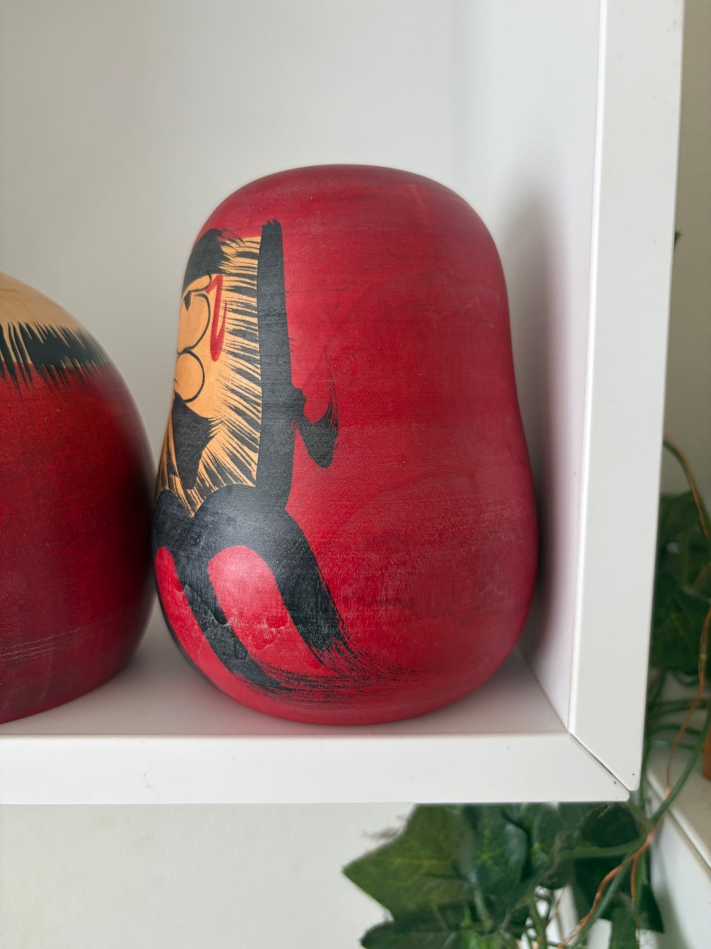 Complete first edition collection of 10 Daruma kokeshi by the Sony Family Club