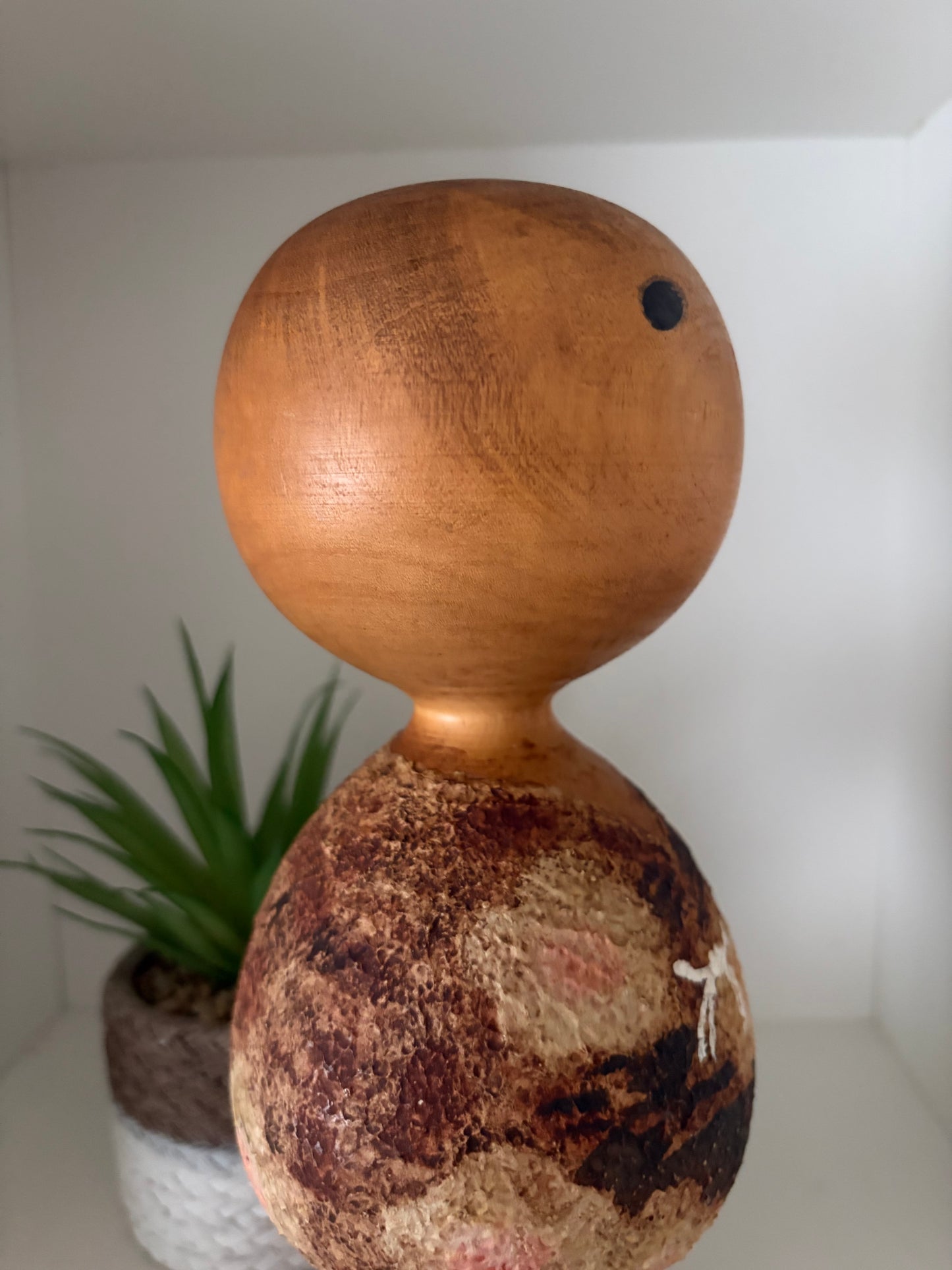 Rare vintage Sosaku kokeshi by Masao Watanabe (1917-2007)