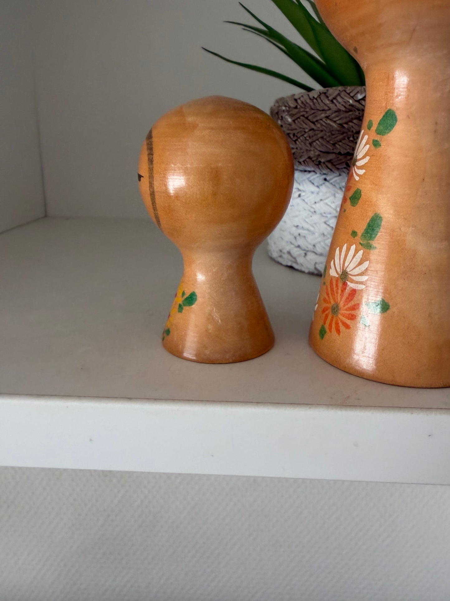 Vintage Sosaku kokeshi by Yajima Suiho (1915-) Mother and child