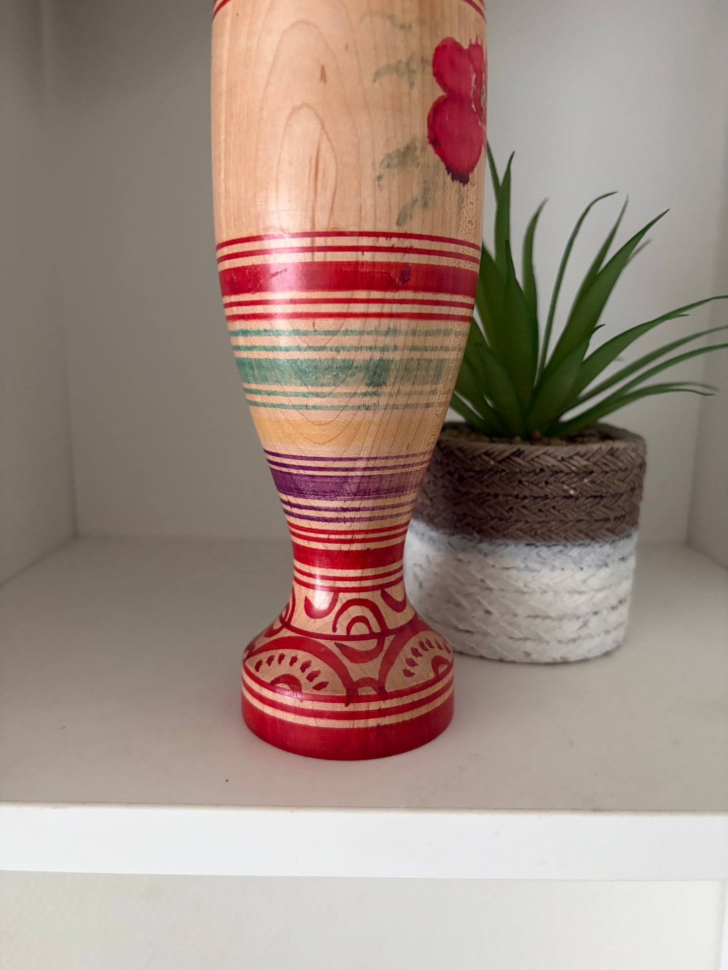 Vintage Tsugaro Kokeshi by Okuse Tetsunori (1940-1992)