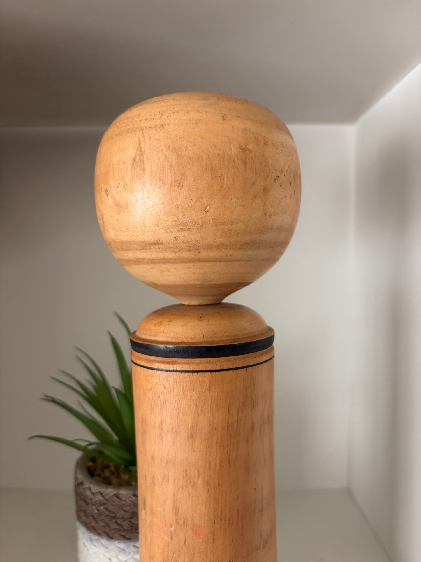 Vintage traditional Monochrome Naruko kokeshi