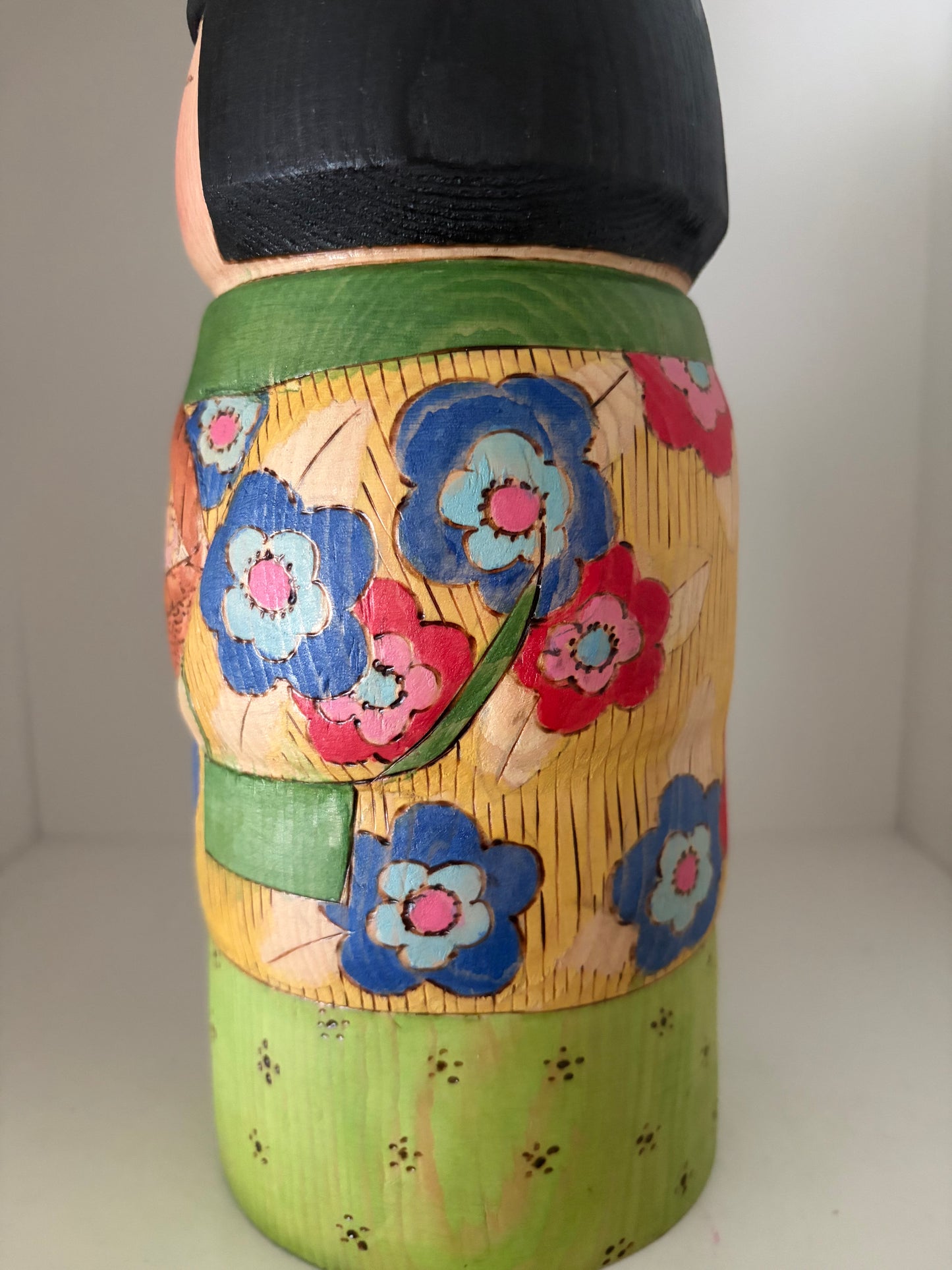 Modern Sosaku kokeshi by Yuko Yamazaki is part of her Easter Series - With box