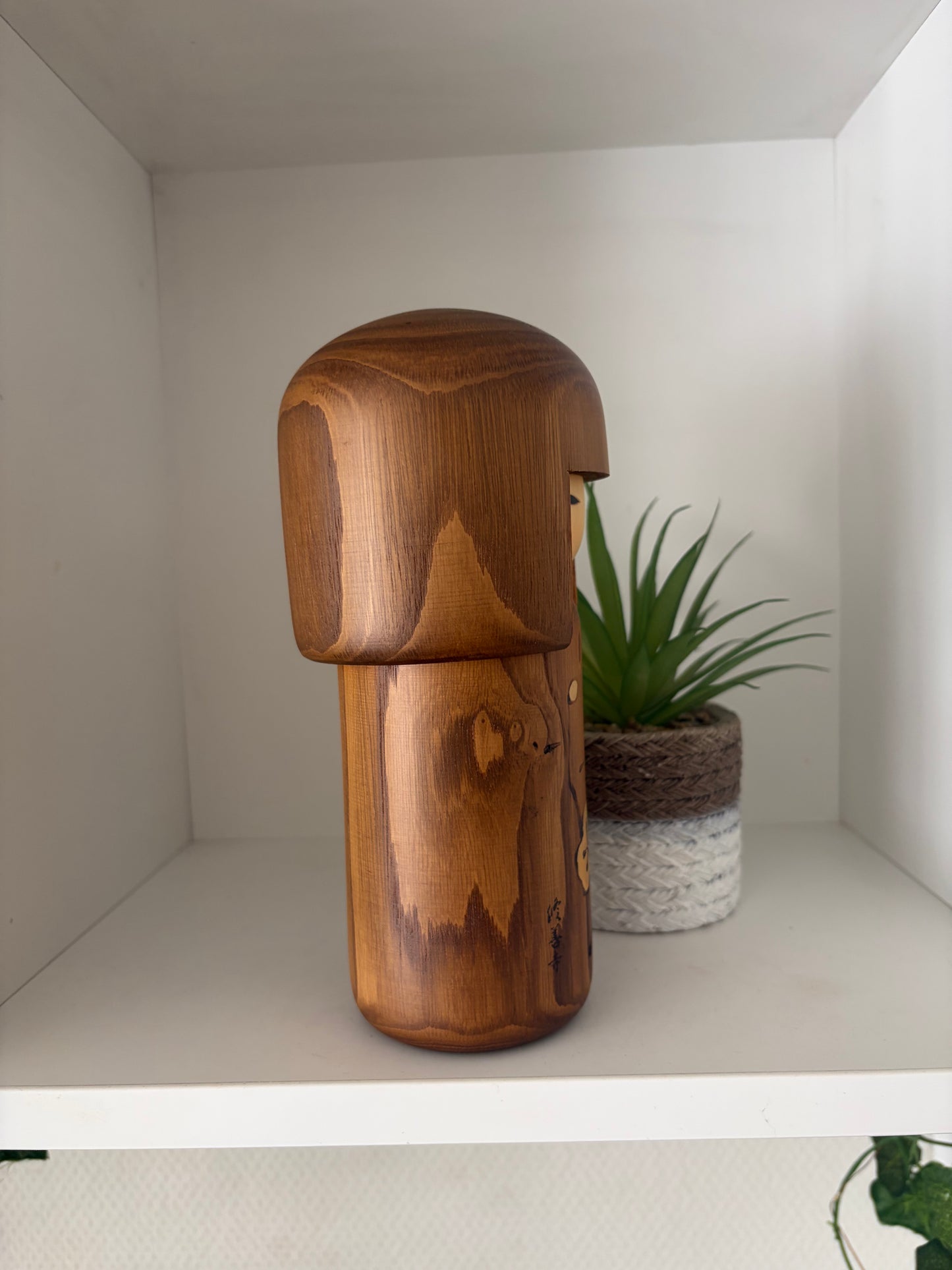 vintage Gumma kokeshi by Usaburo with hidden storage!