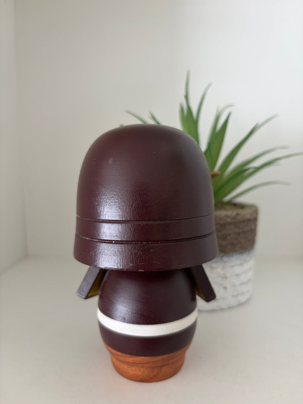 Lovely vintage Samurai kokeshi by Sato Soichi