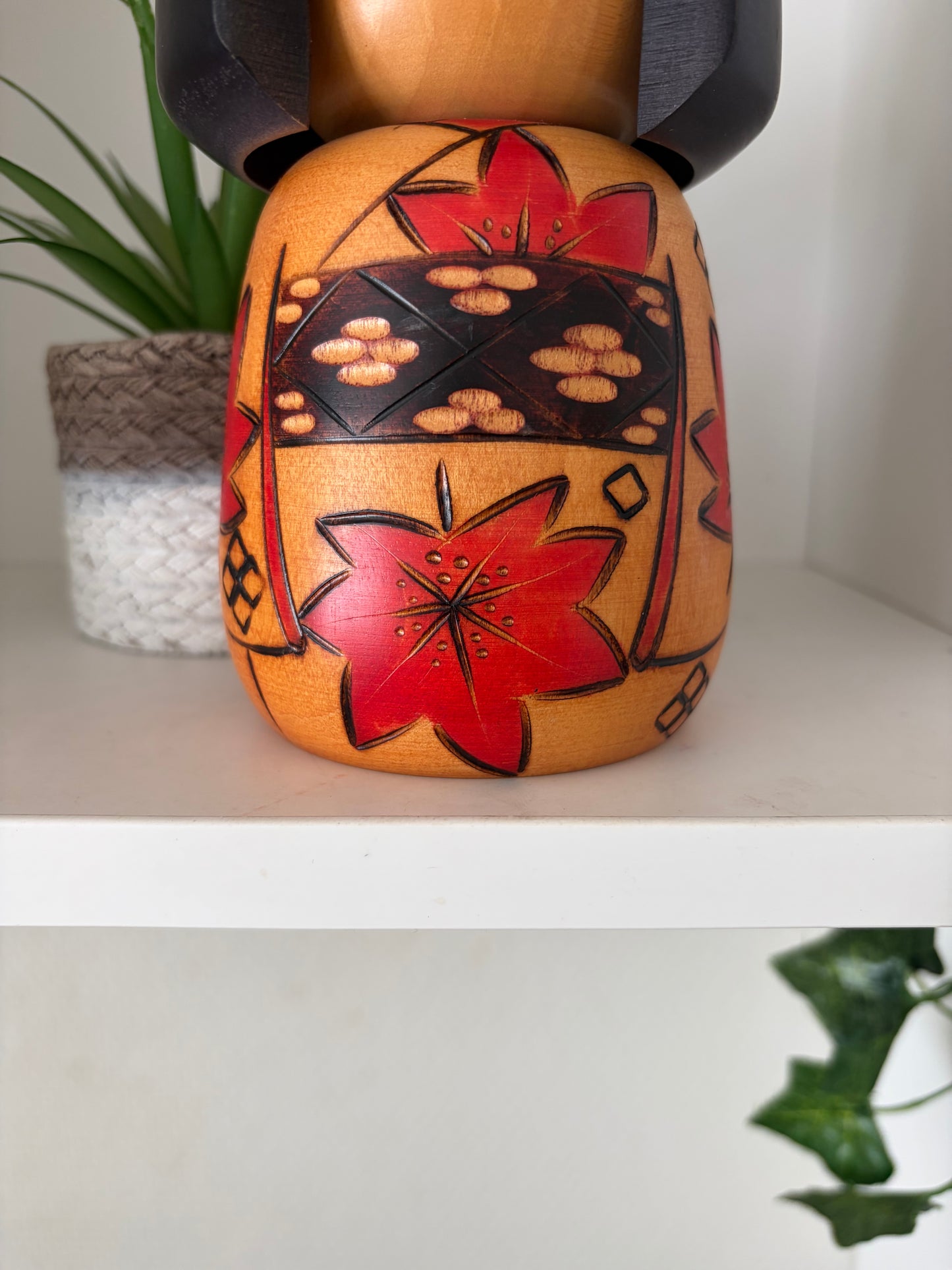 Vintage Gumma kokeshi by Masae Fujikawa (1942-2015)