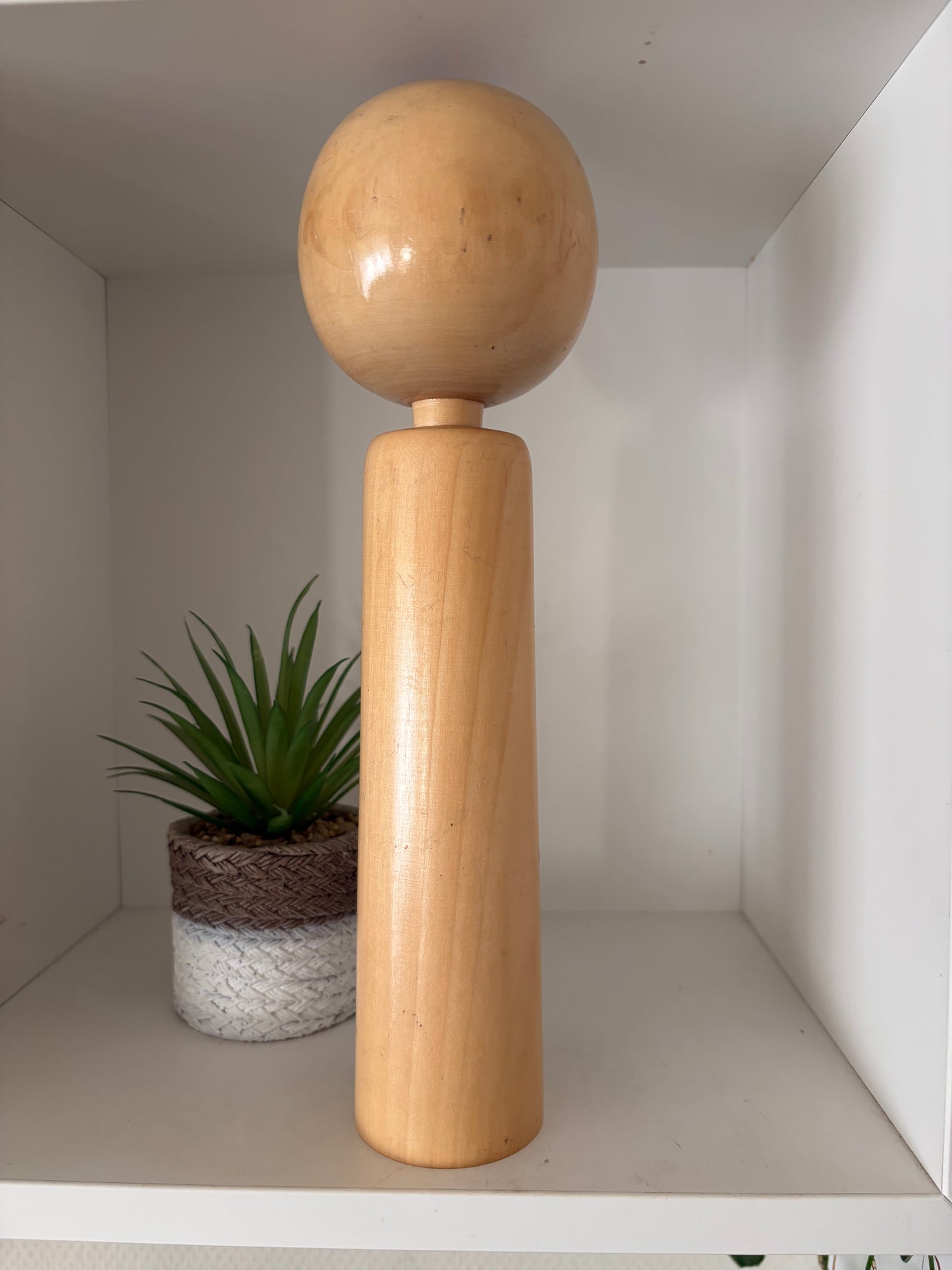 Vintage Sosaku kokeshi by Eiko Shibata (1924-) - Dated 1990