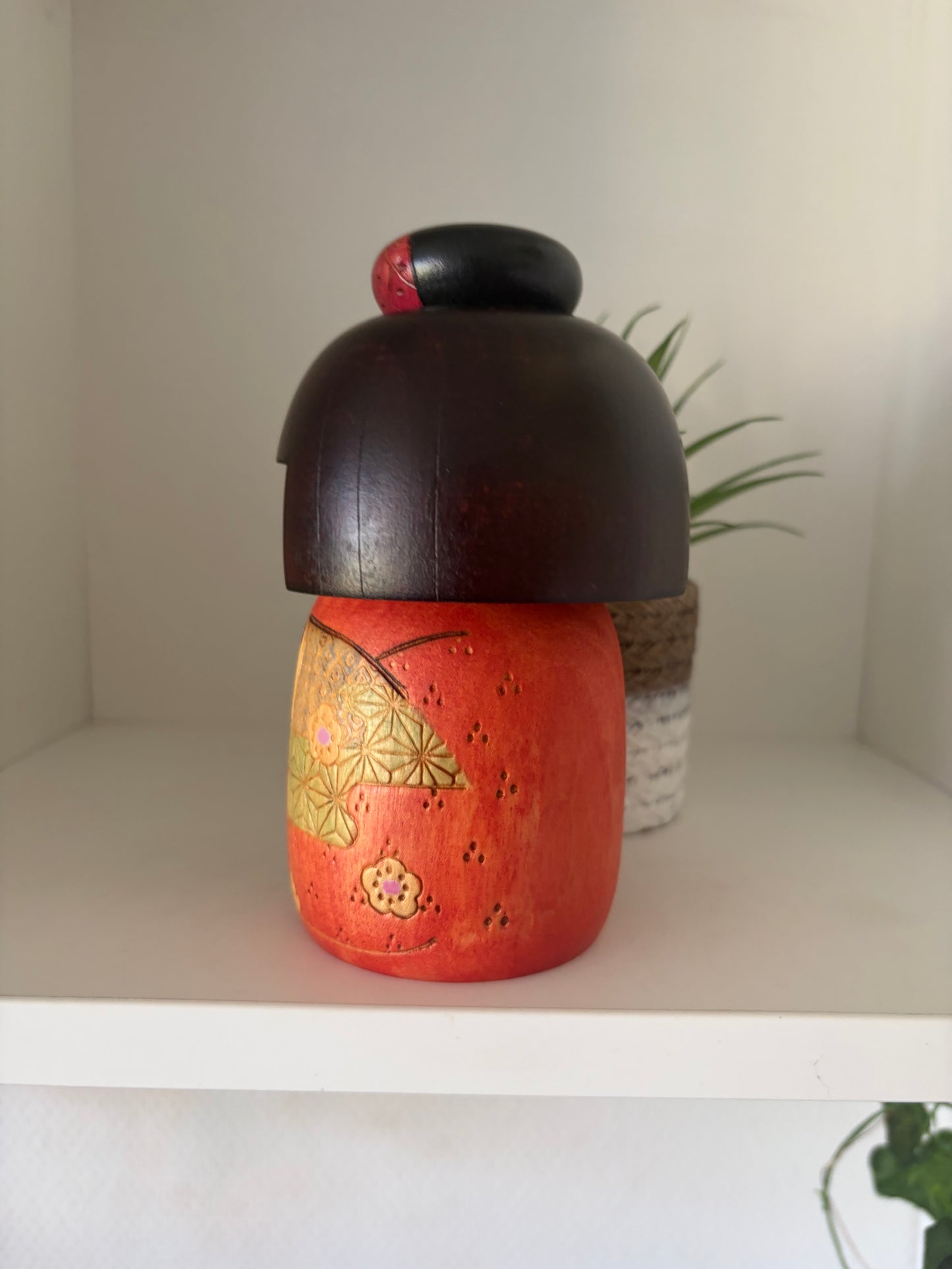 Vintage Gumma kokeshi by Kazuo Takamizawa (1927-)