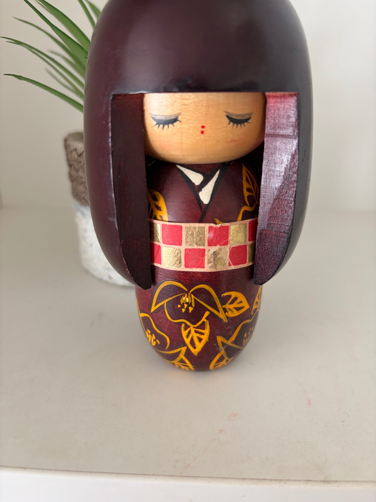 Vintage set creative kokeshi by Hajime Miyashita(1940-)