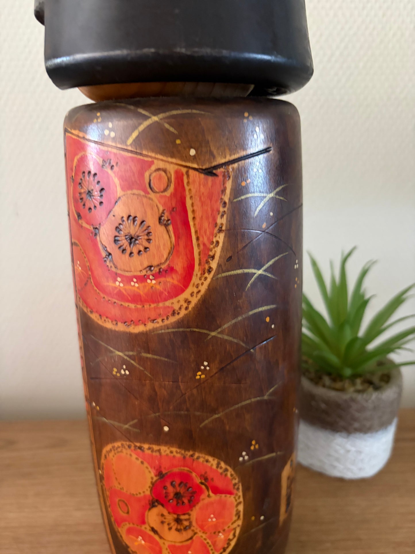 Rare vintage Sosaku kokeshi by Toa Sekiguchi (1942-)