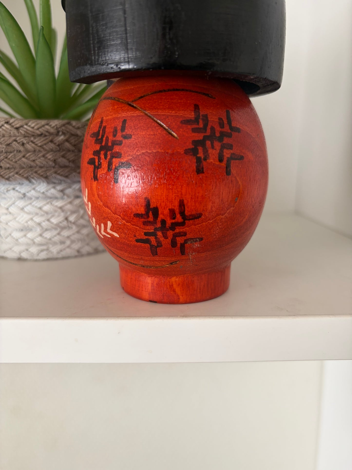Vintage Gumma kokeshi by Kazuo Takamizawa (1927-)