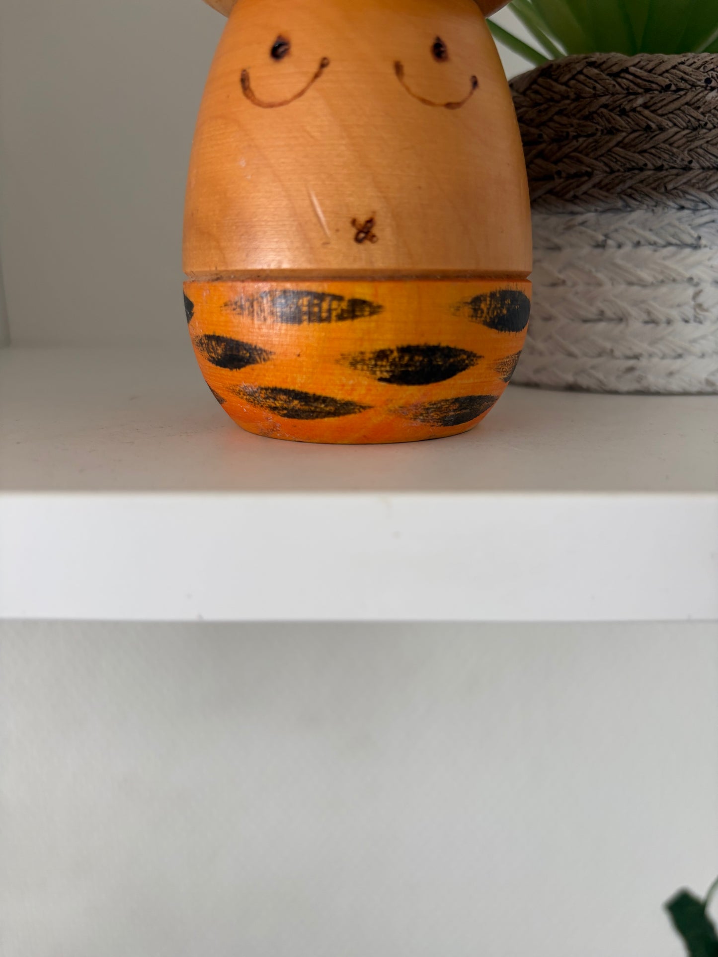 Rare vintage Oni kokeshi by Sato Suigai (1920-)