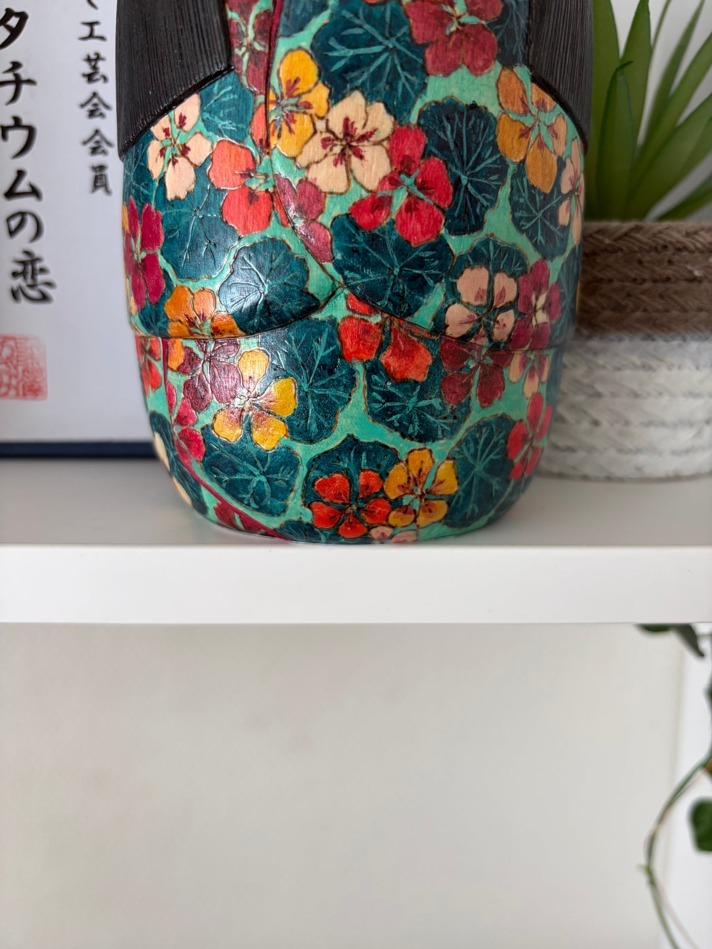 One of a kind Sosaku kokeshi by Megumi Nozawa