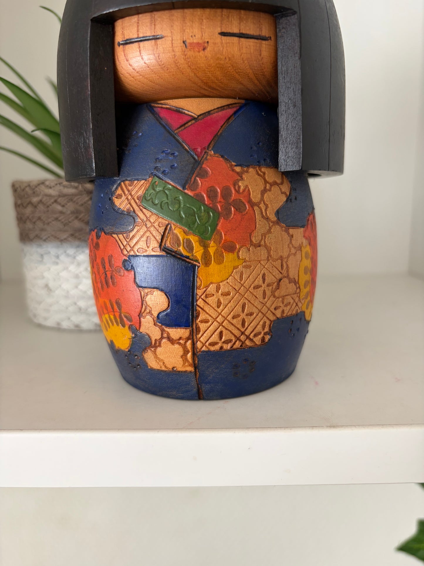 Vintage Gumma kokeshi by Kazuo Takamizawa (1927-)