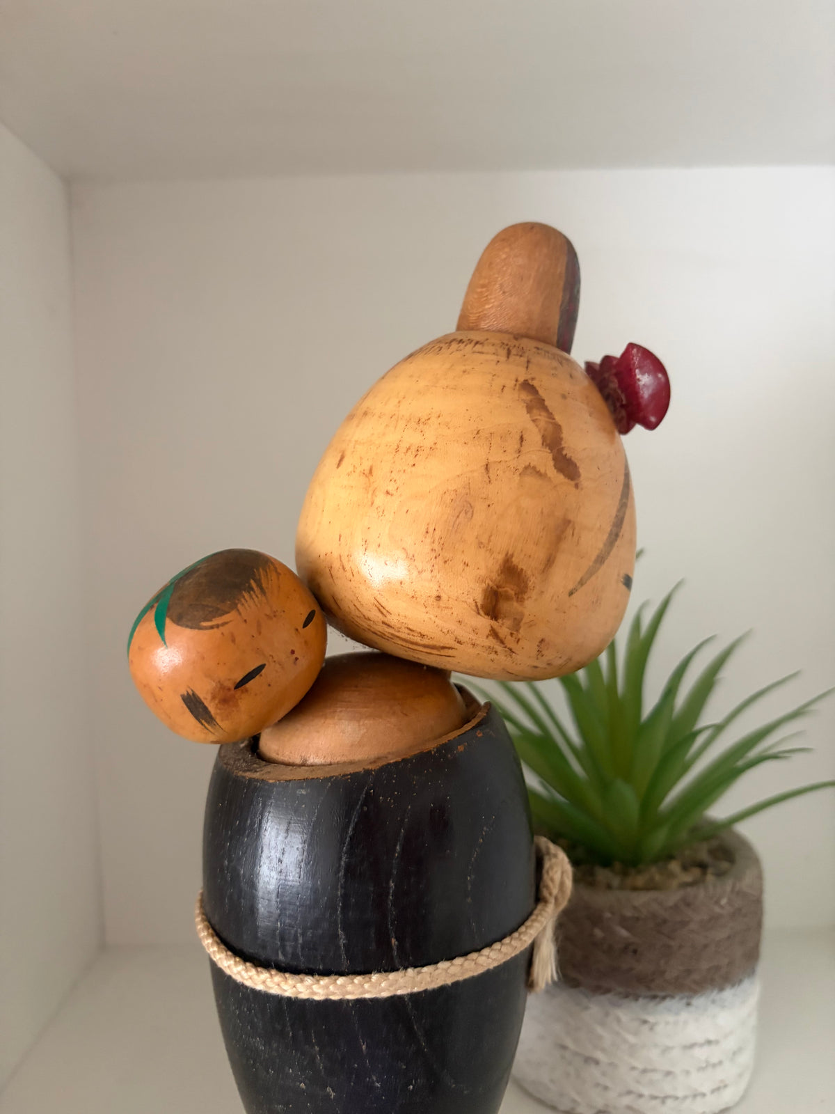 Vintage Sosaku kokeshi by Isamu Yamakawa - Mother and child