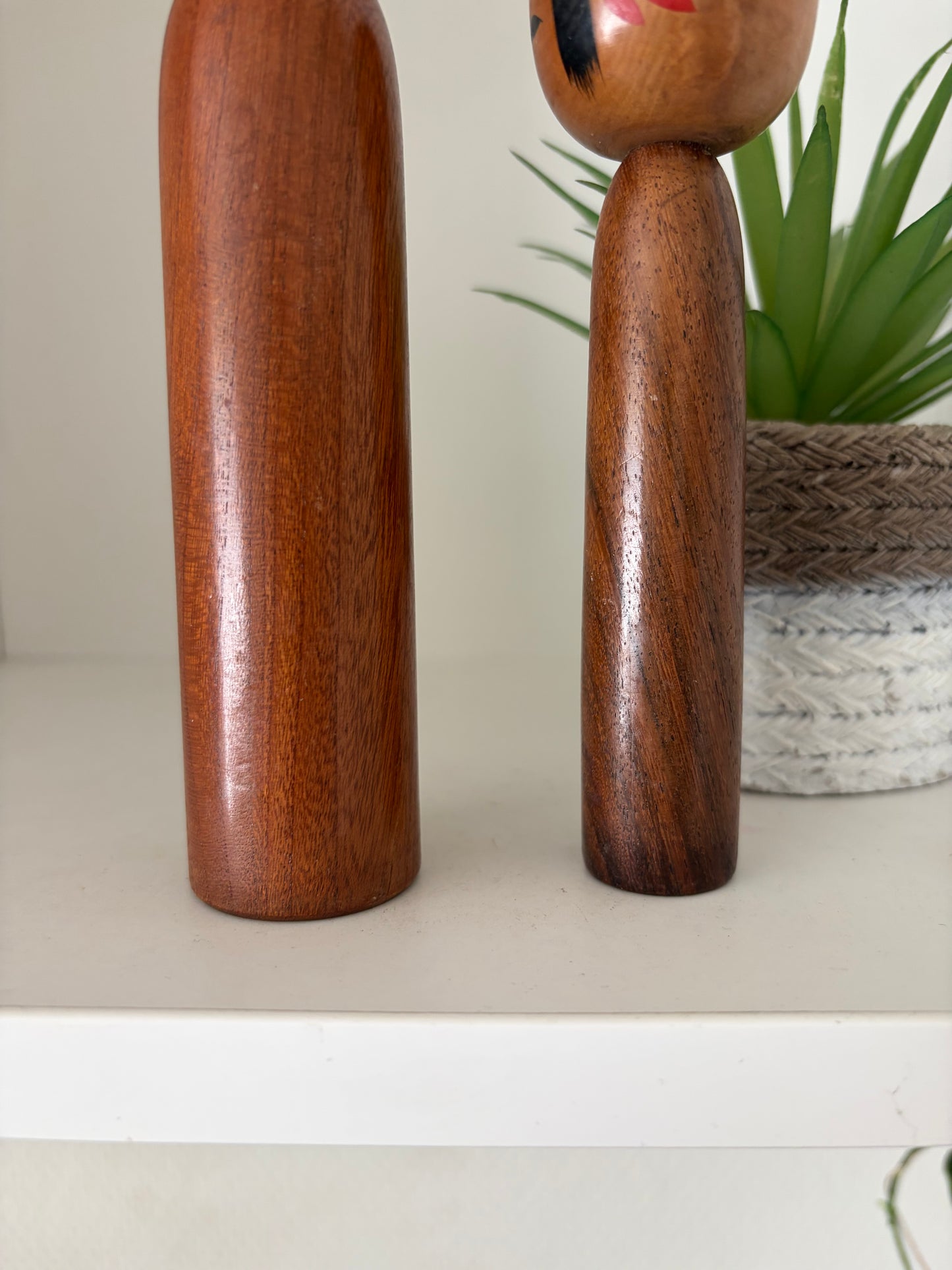 Set off two rare Vintage Creative Kokeshi by Hitokura Masamkido