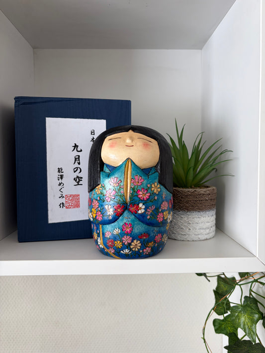 One of a kind Sosaku kokeshi by Megumi Nozawa