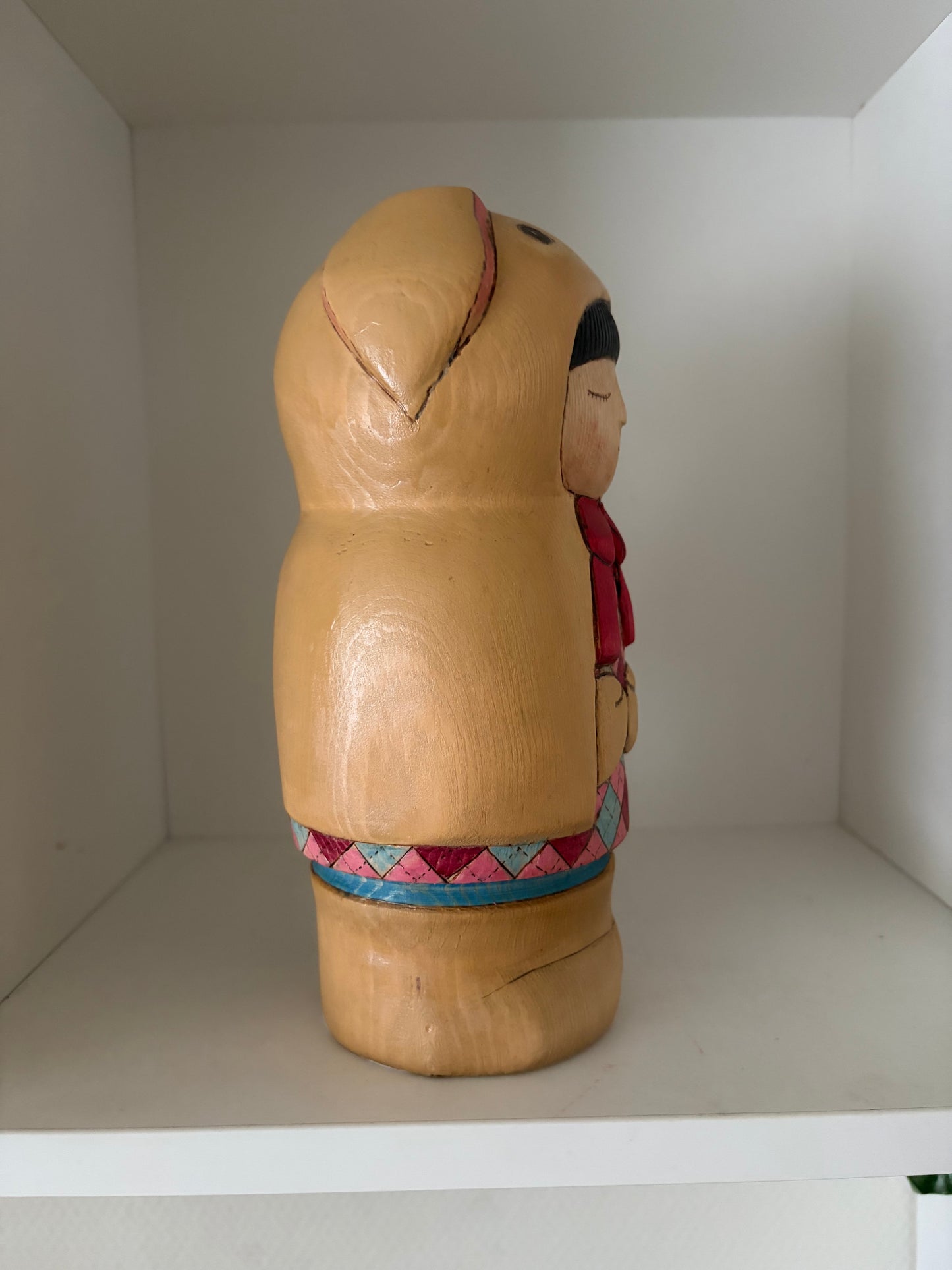 Modern Sosaku kokeshi by Yuko Yamazaki is part of her Easter Series - With box