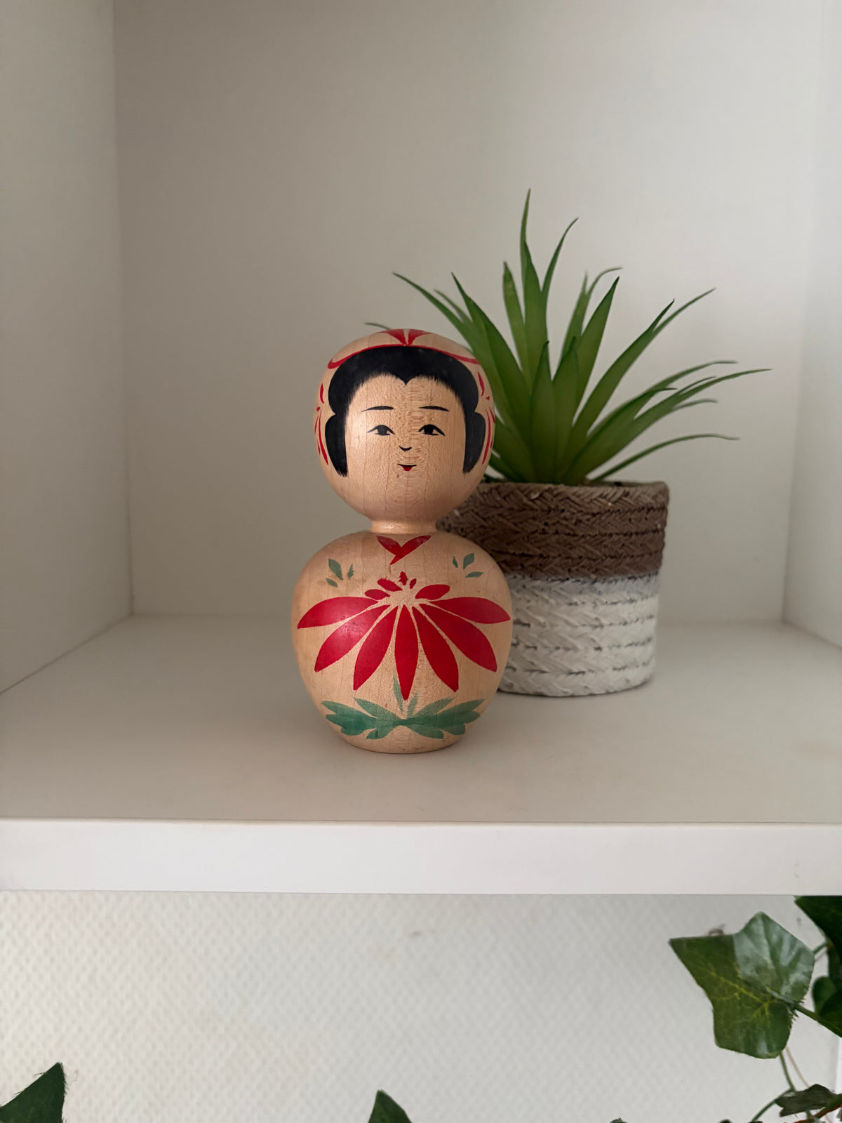 Vintage traditional Kijiyama Kokeshi by Kominami Saburo (1929-2023)