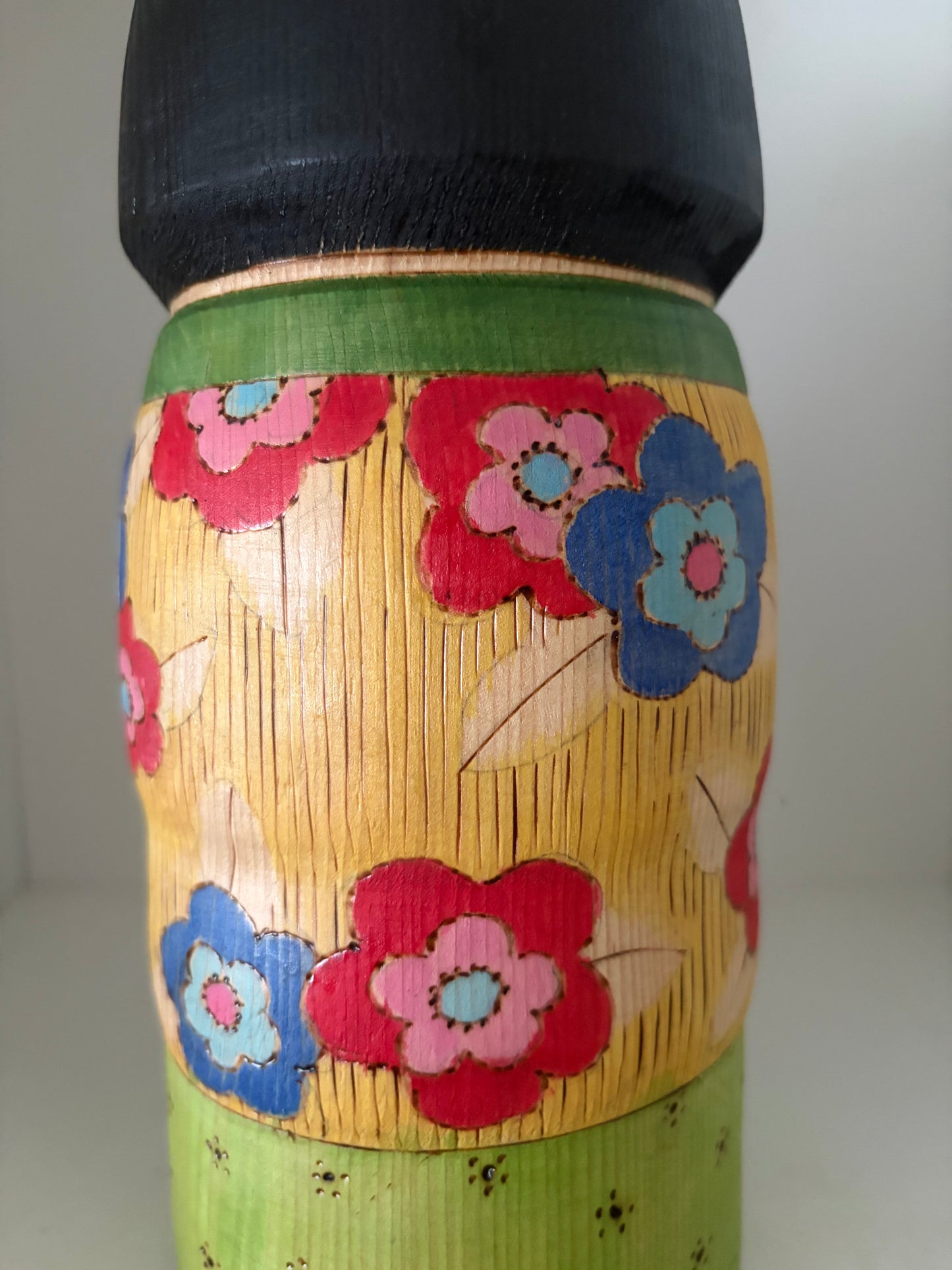 Modern Sosaku kokeshi by Yuko Yamazaki is part of her Easter Series - With box